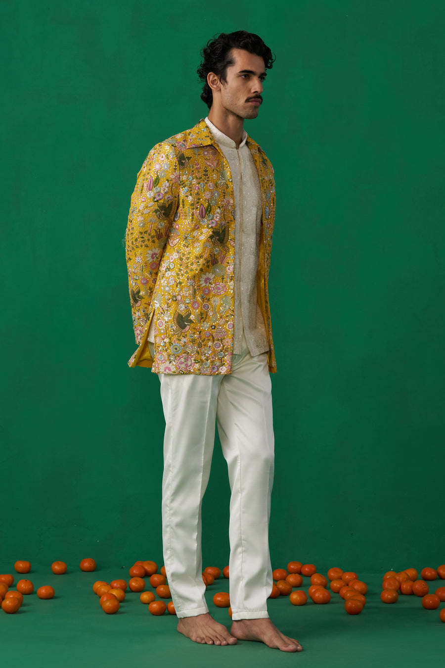 PhOOLPANKH HALDI JODHPURI SET