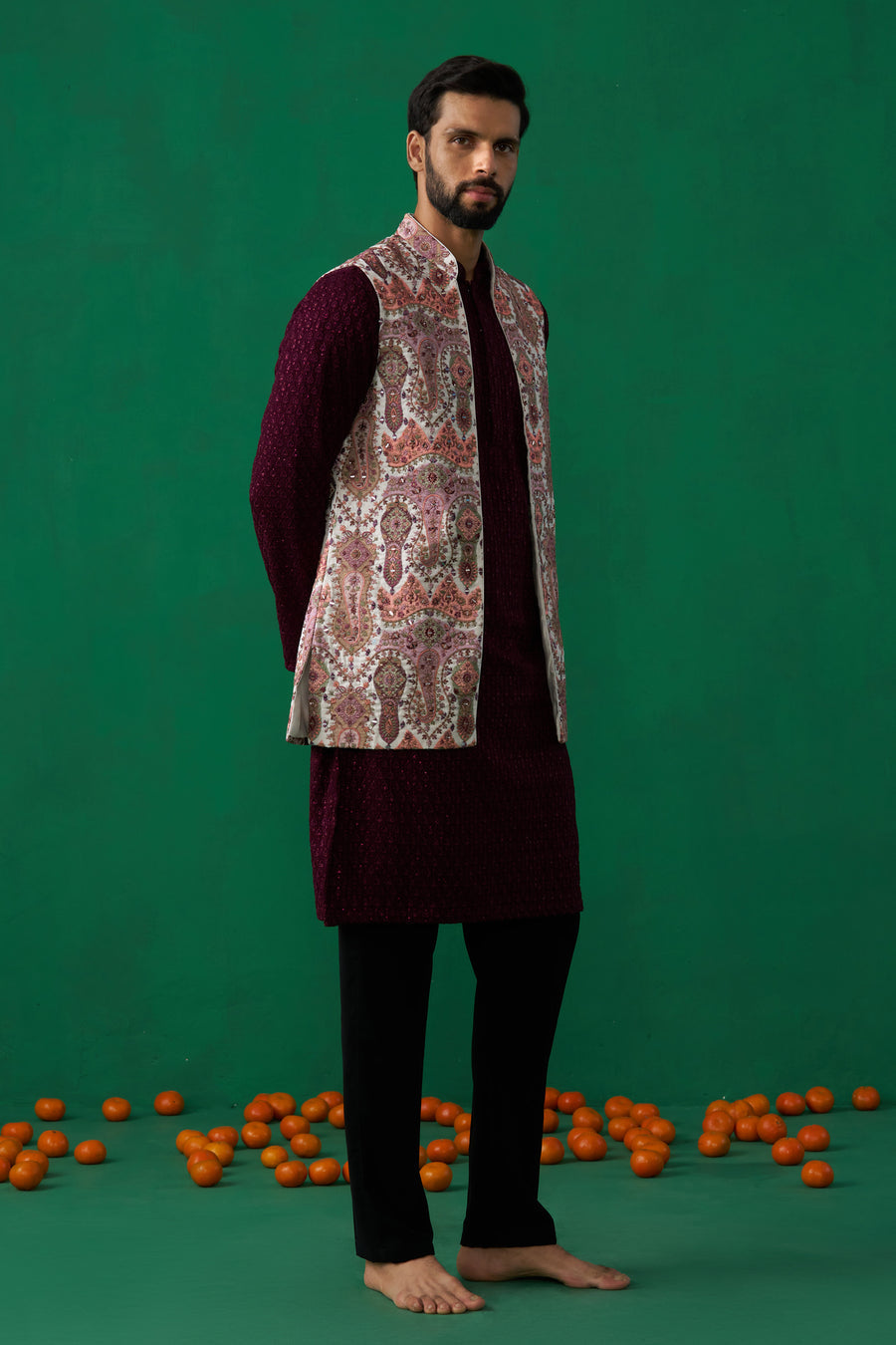 KASHMIRI MULTI KURTA JACKET SET