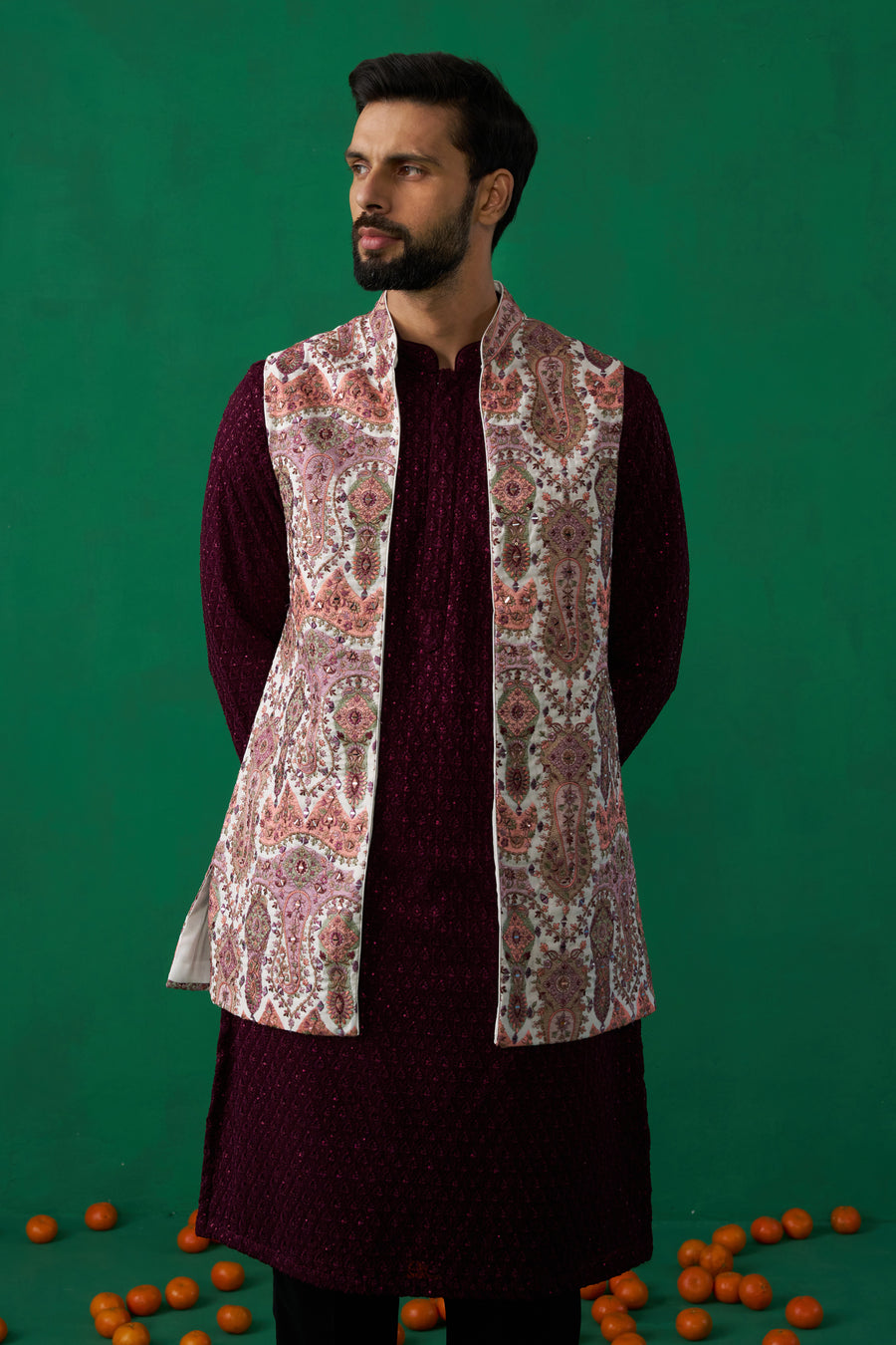 KASHMIRI MULTI KURTA JACKET SET