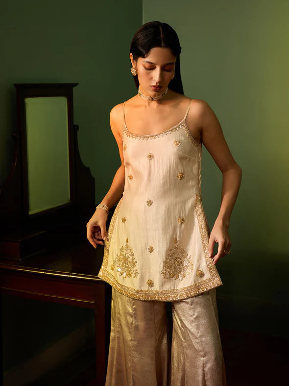 SEREN GOLD SHARARA SET