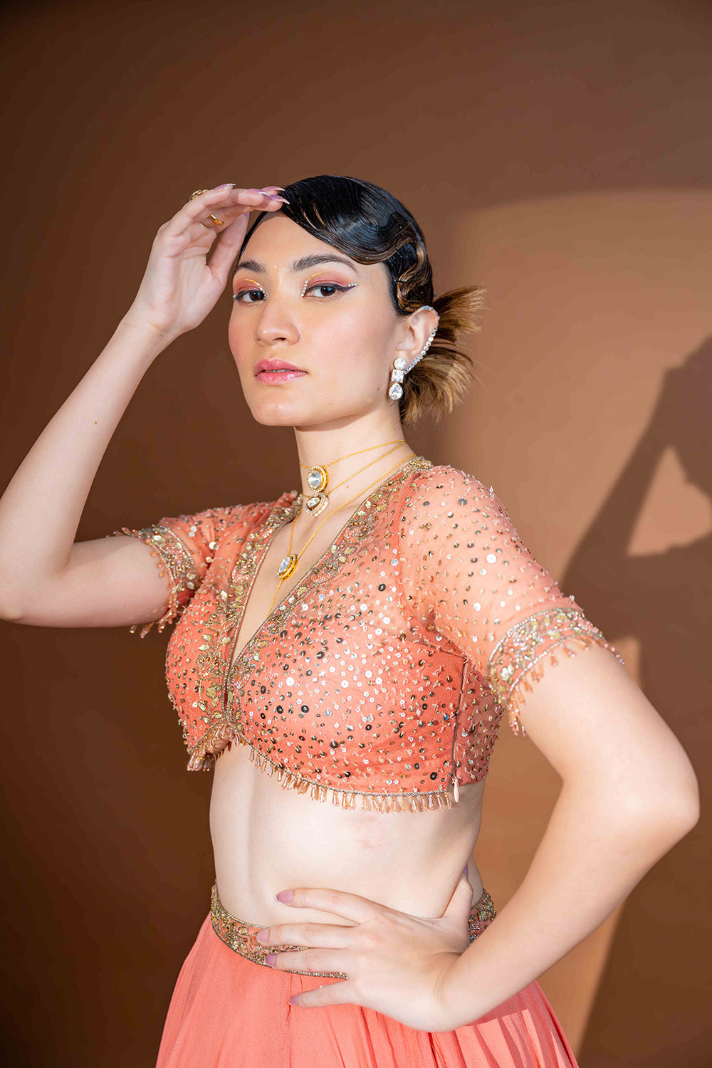 Apricot Affair Lehenga