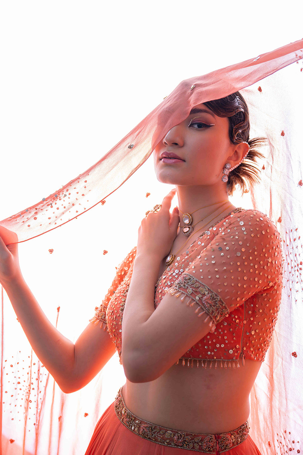 Apricot Affair Lehenga