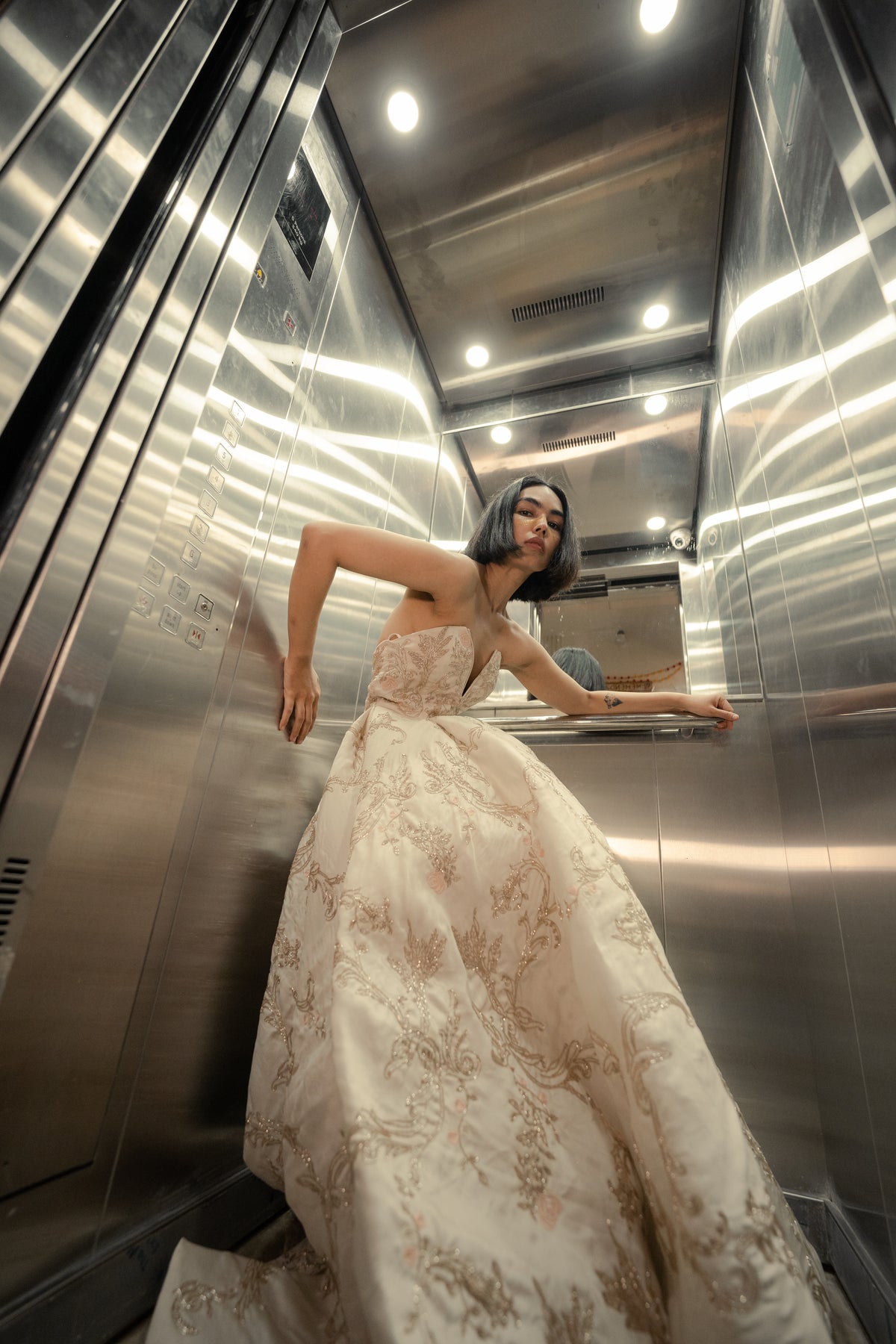 Rosace Cutdana Bridal Couture Gown - image 10