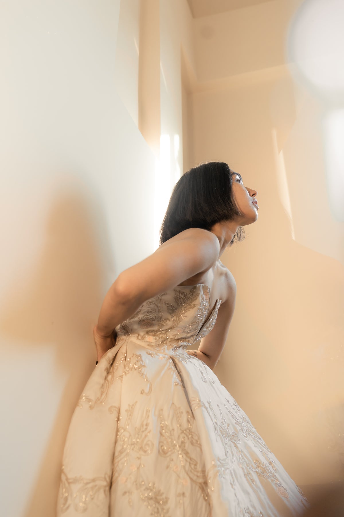 Rosace Cutdana Bridal Couture Gown - image 1