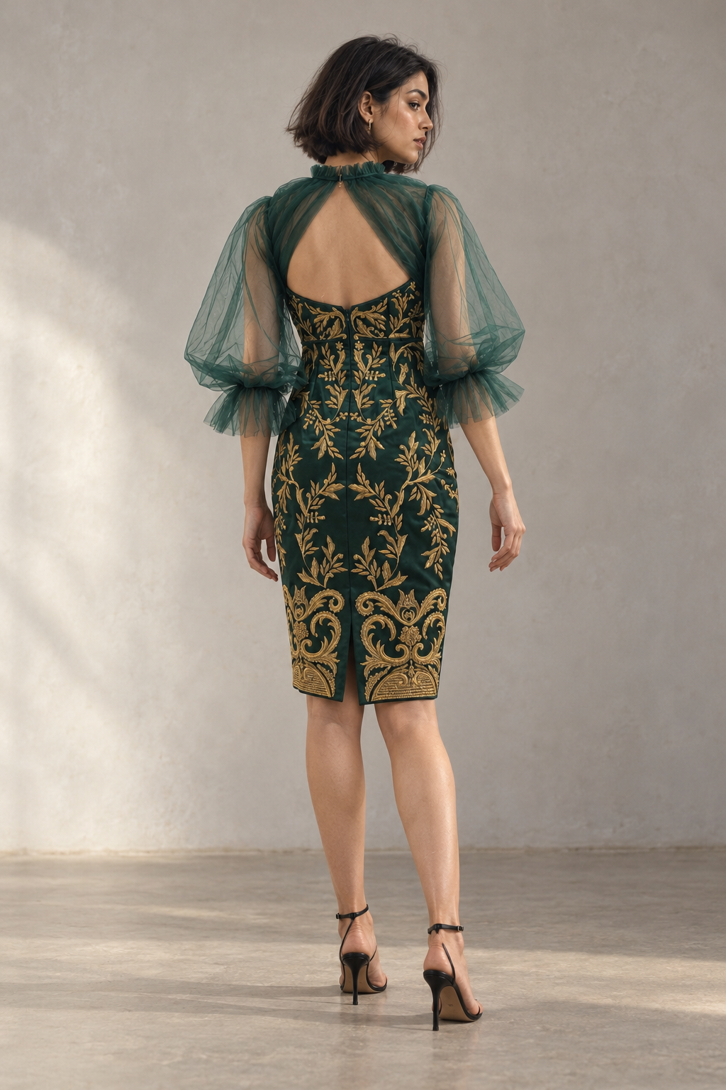 Verdelle Zardozi Couture Dress - image 4