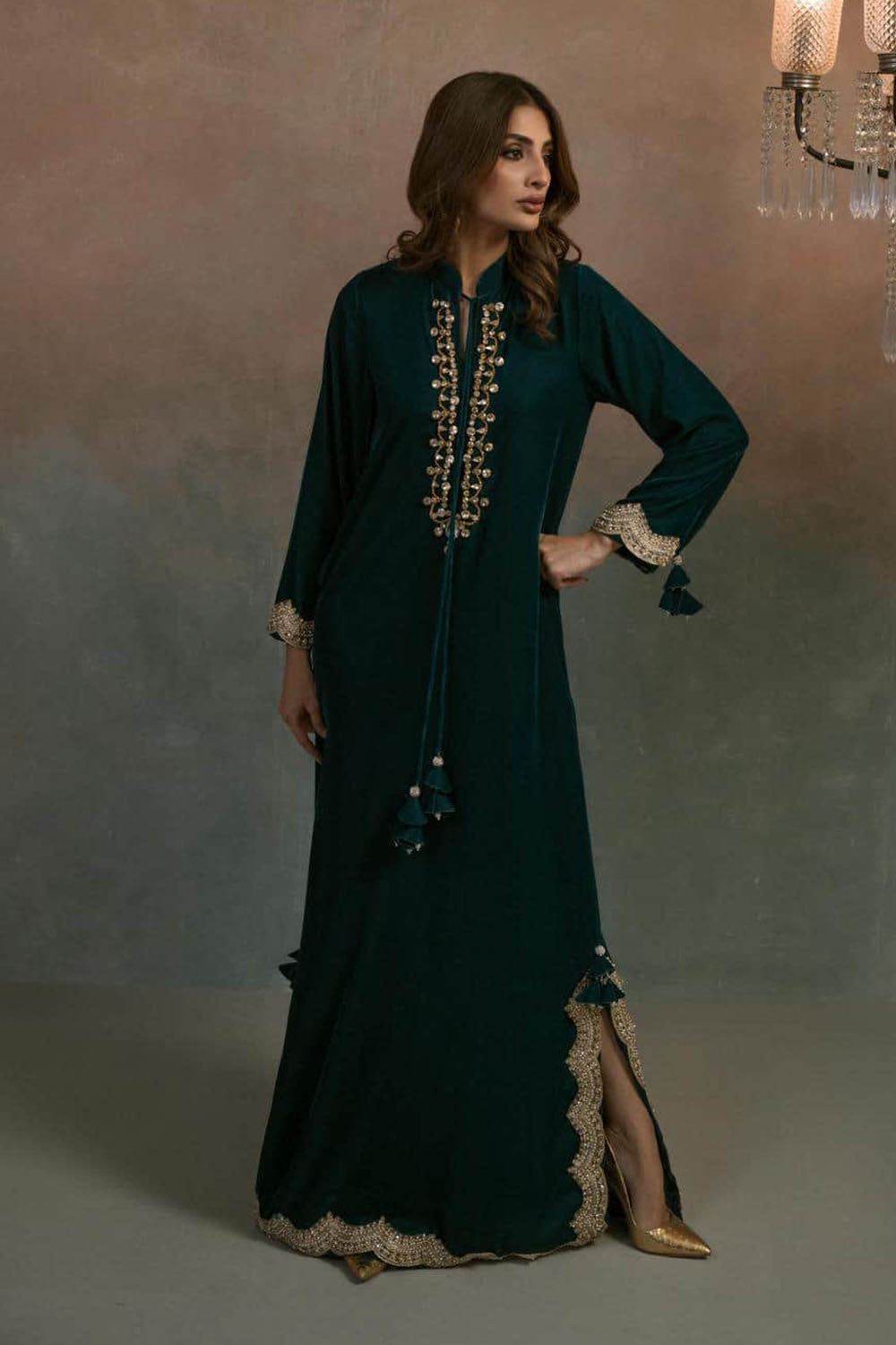 Emerald Majesty Luxe Kaftan