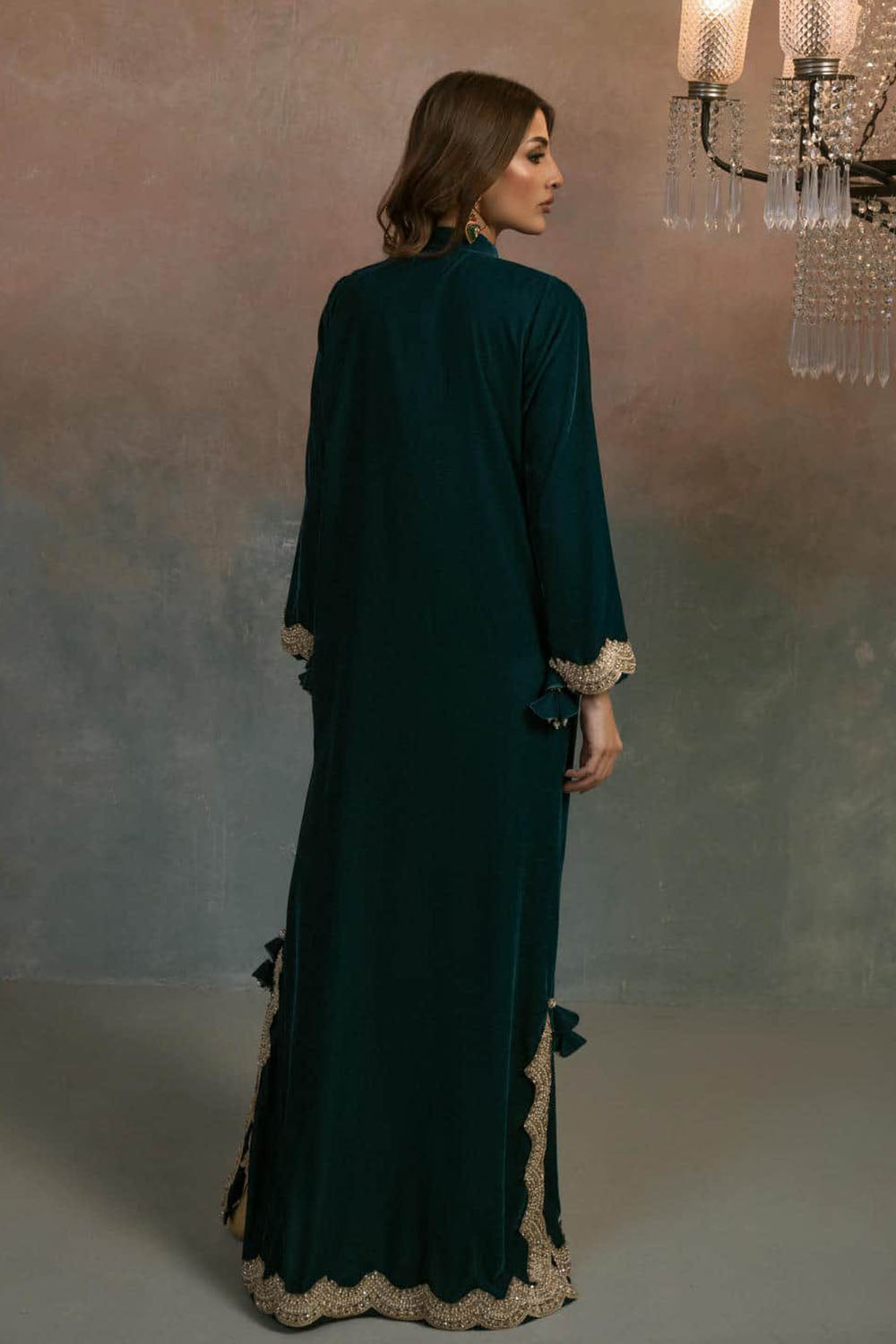 Emerald Majesty Luxe Kaftan
