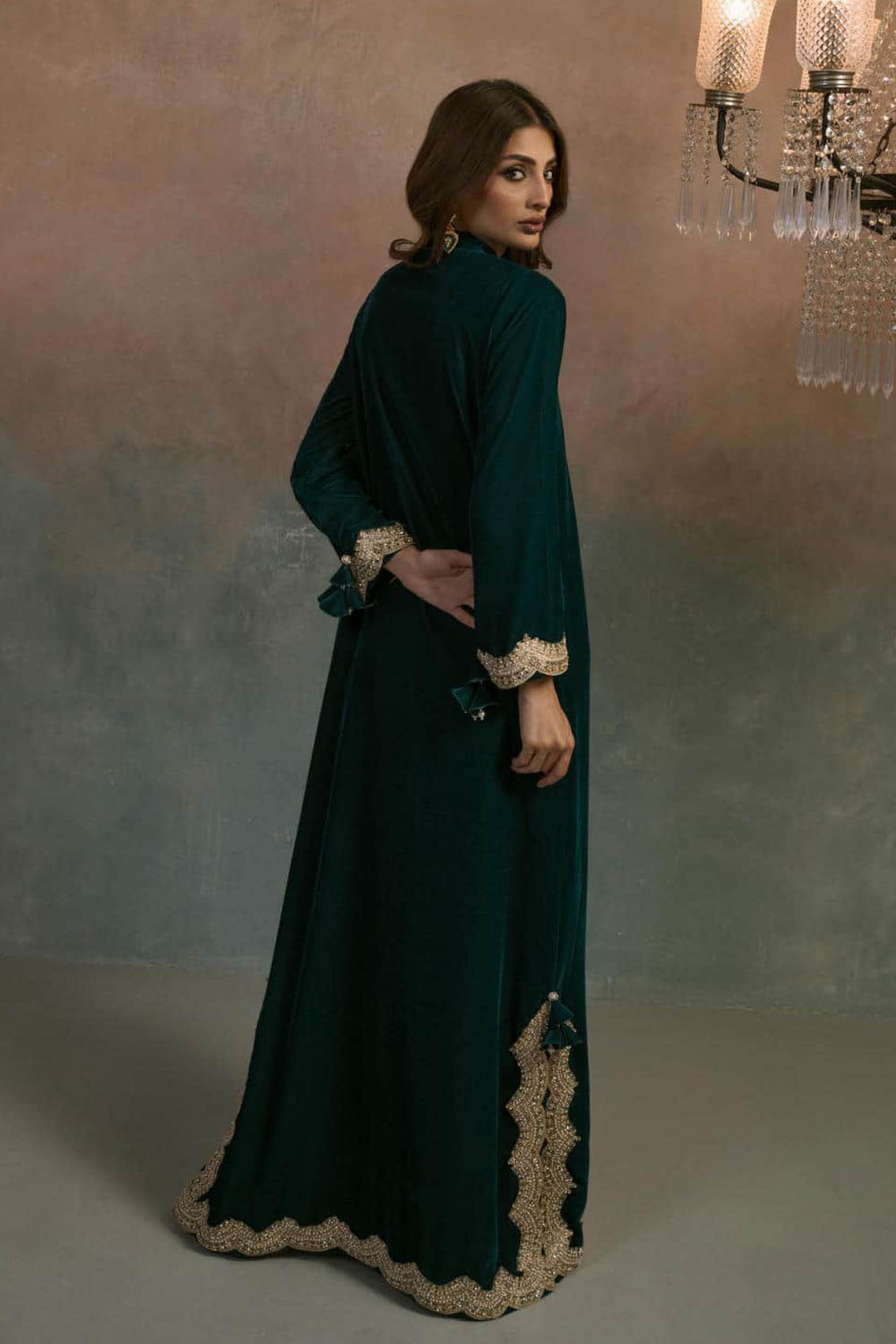 Emerald Majesty Luxe Kaftan