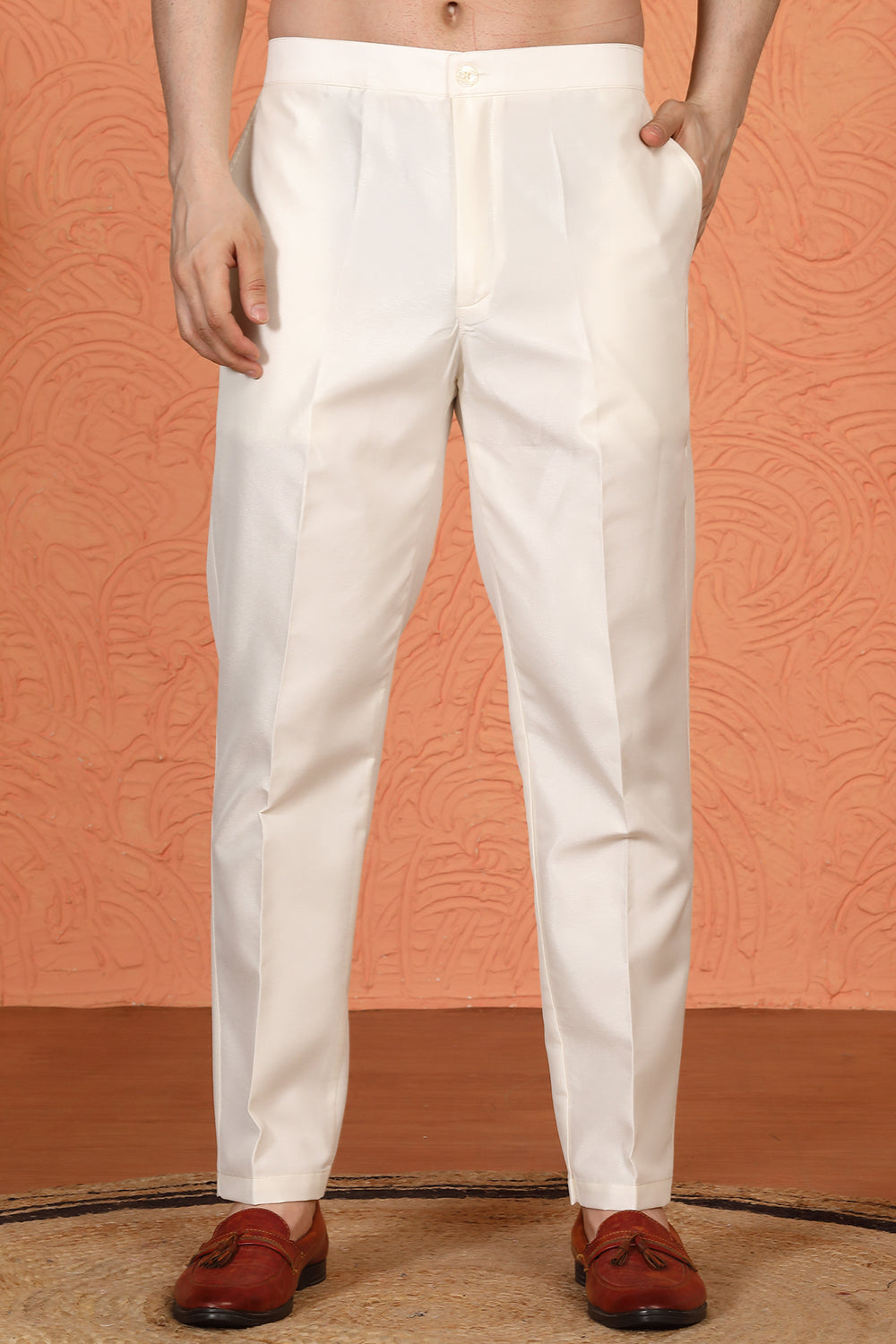 Forest Landscape All Over Embroidered Kurta with Back Elastic Pants