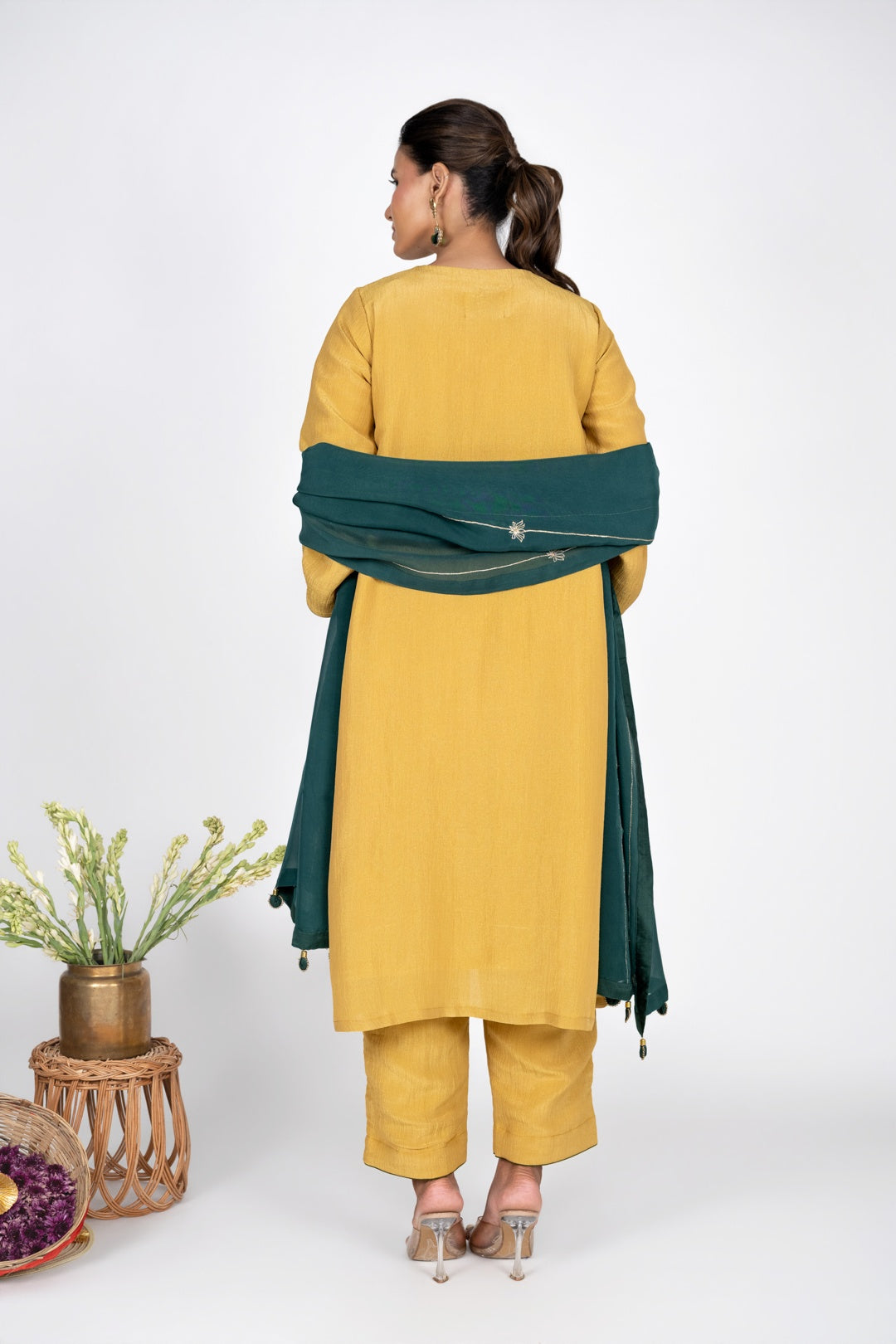 Meher Mustard Kurta Set