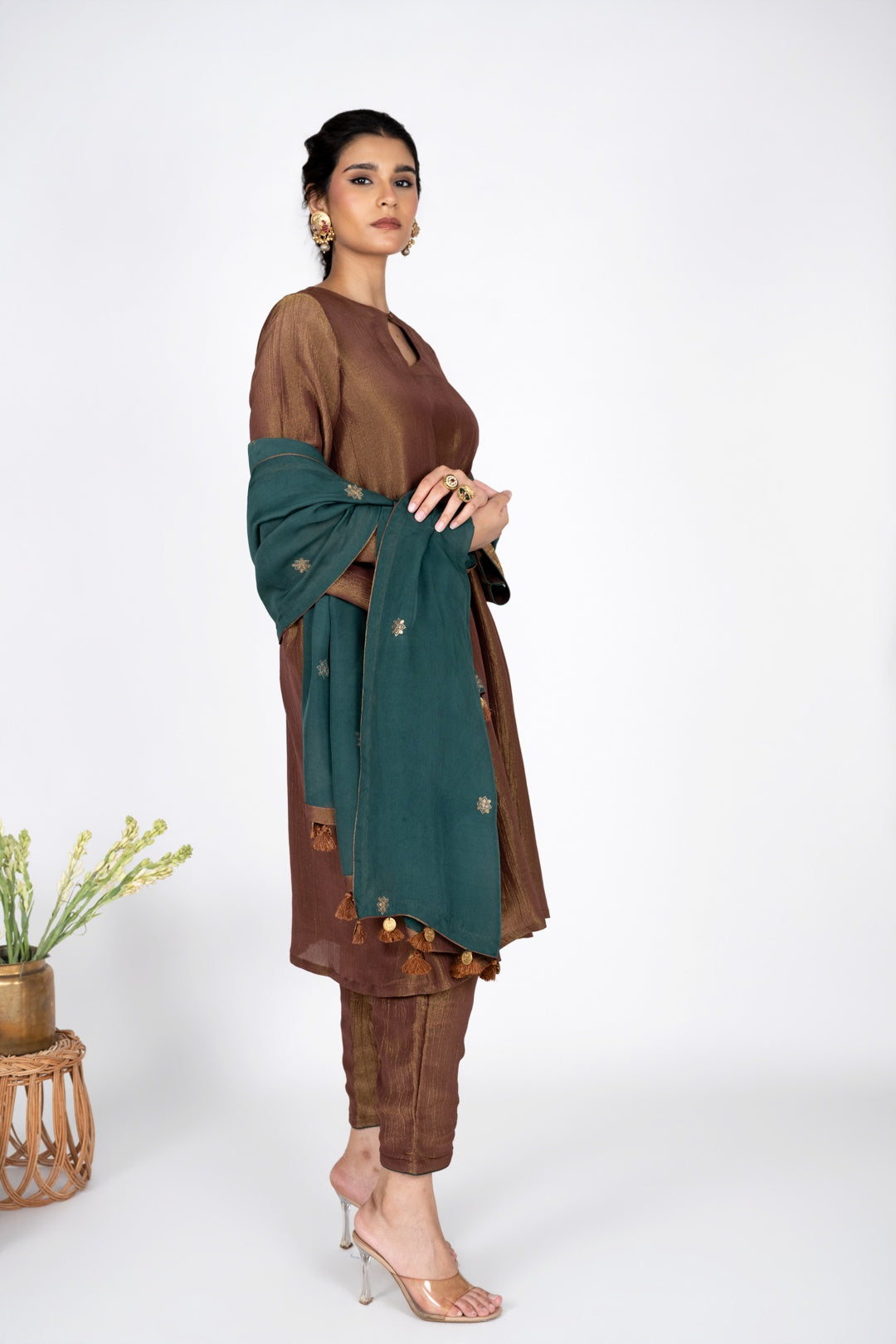 Eraya Blush Chanderi kurta set