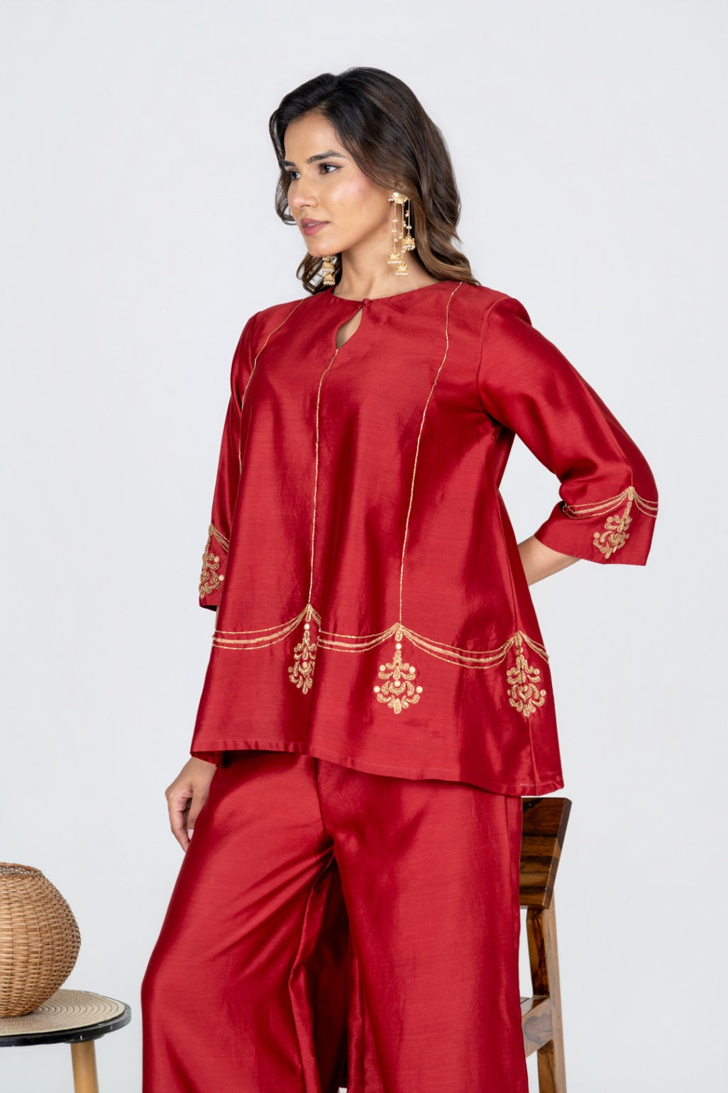 Raktika Sindhoori Tunic setRaktika Sindhoori Tunic set