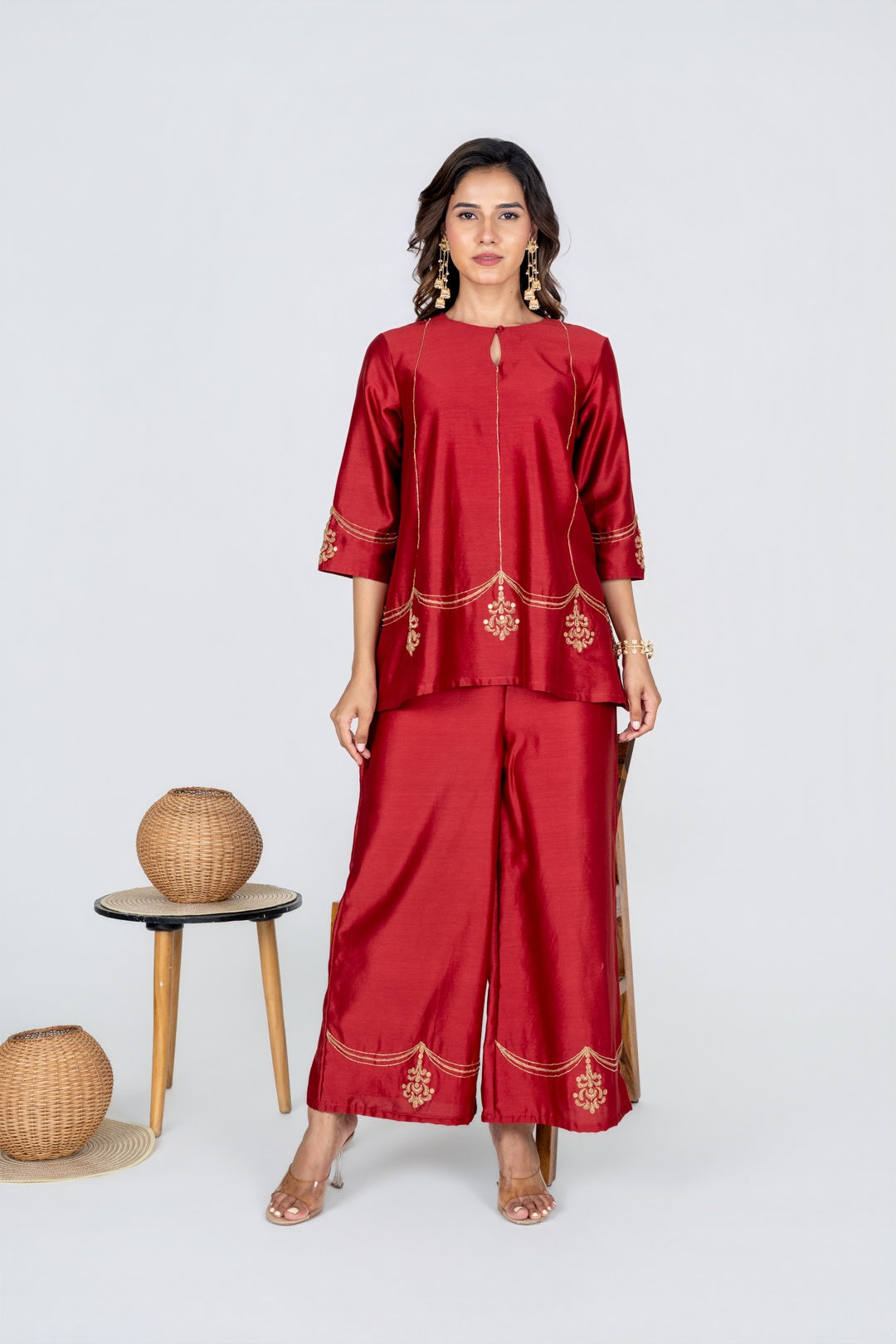 Raktika Sindhoori Tunic setRaktika Sindhoori Tunic set