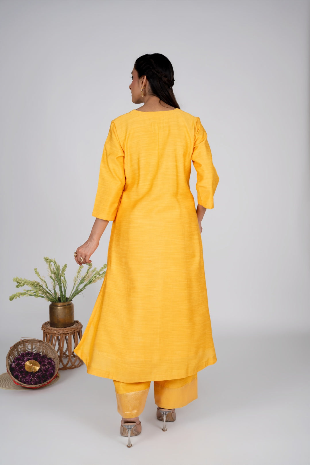 Miorah Yellow Kurta Set
