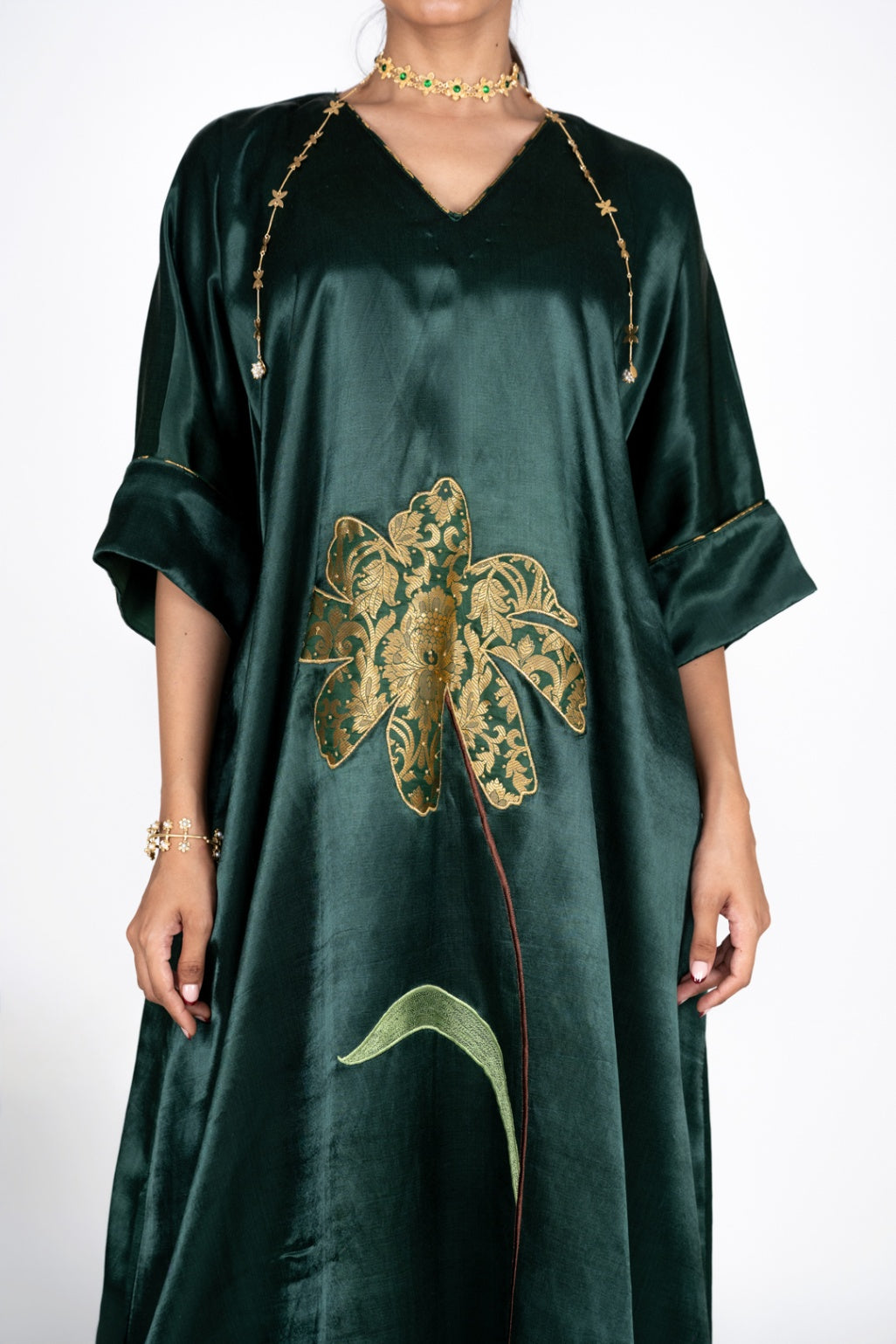 Dahlia Green Kaftan