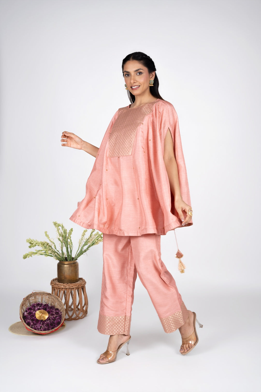 Nayra Peach Co-ord Set
