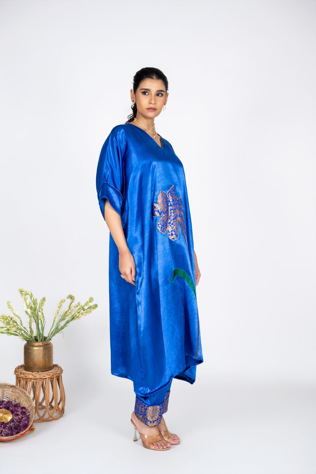 Solace Blue Kaftan Set