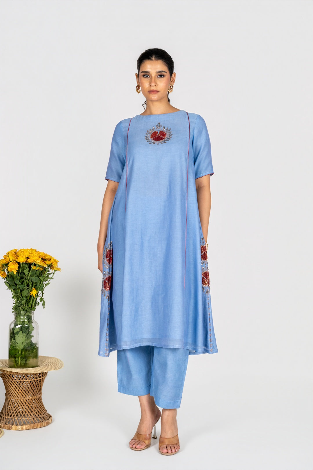Blue Gulnaar kurta set