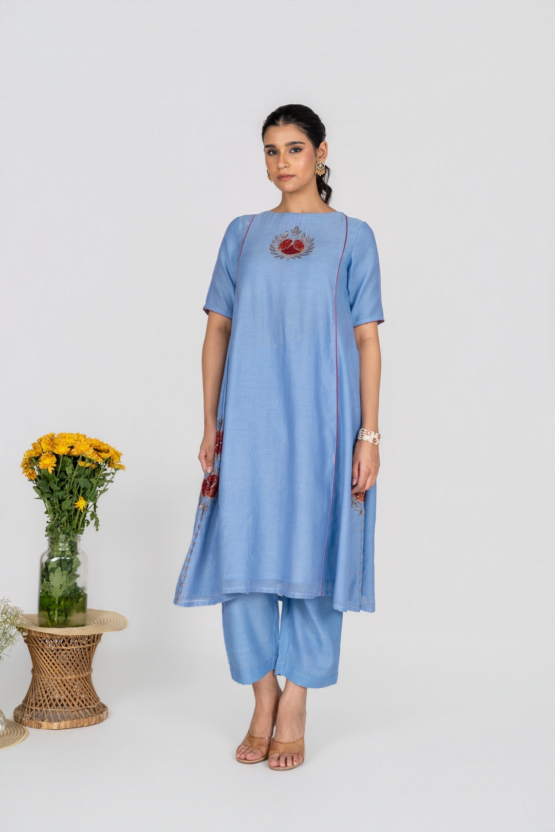 Blue Gulnaar kurta set