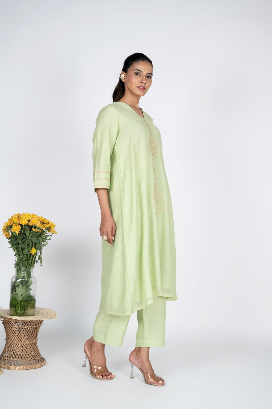 Svam Green Kurta Set
