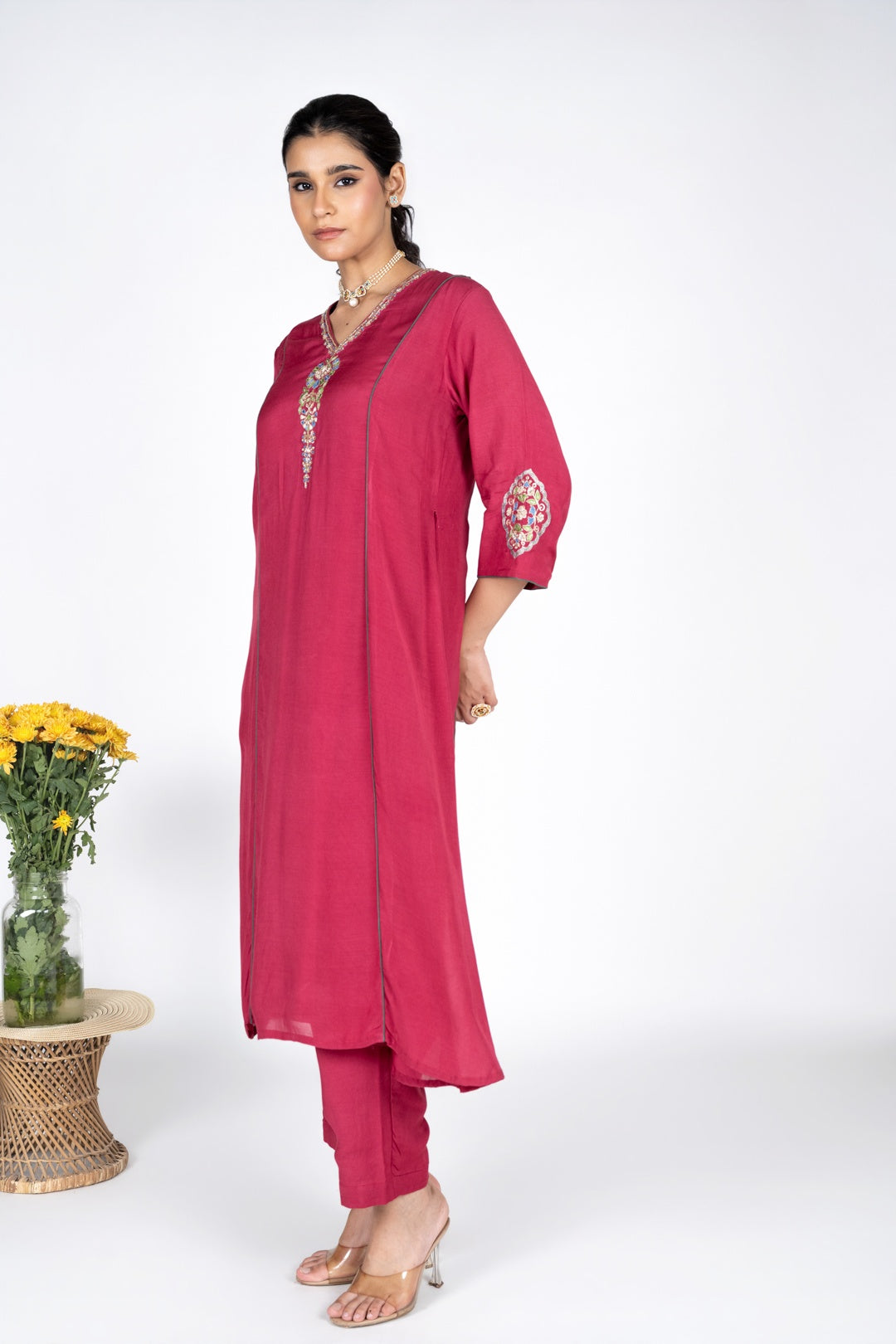 Shirin Pink Kurta set