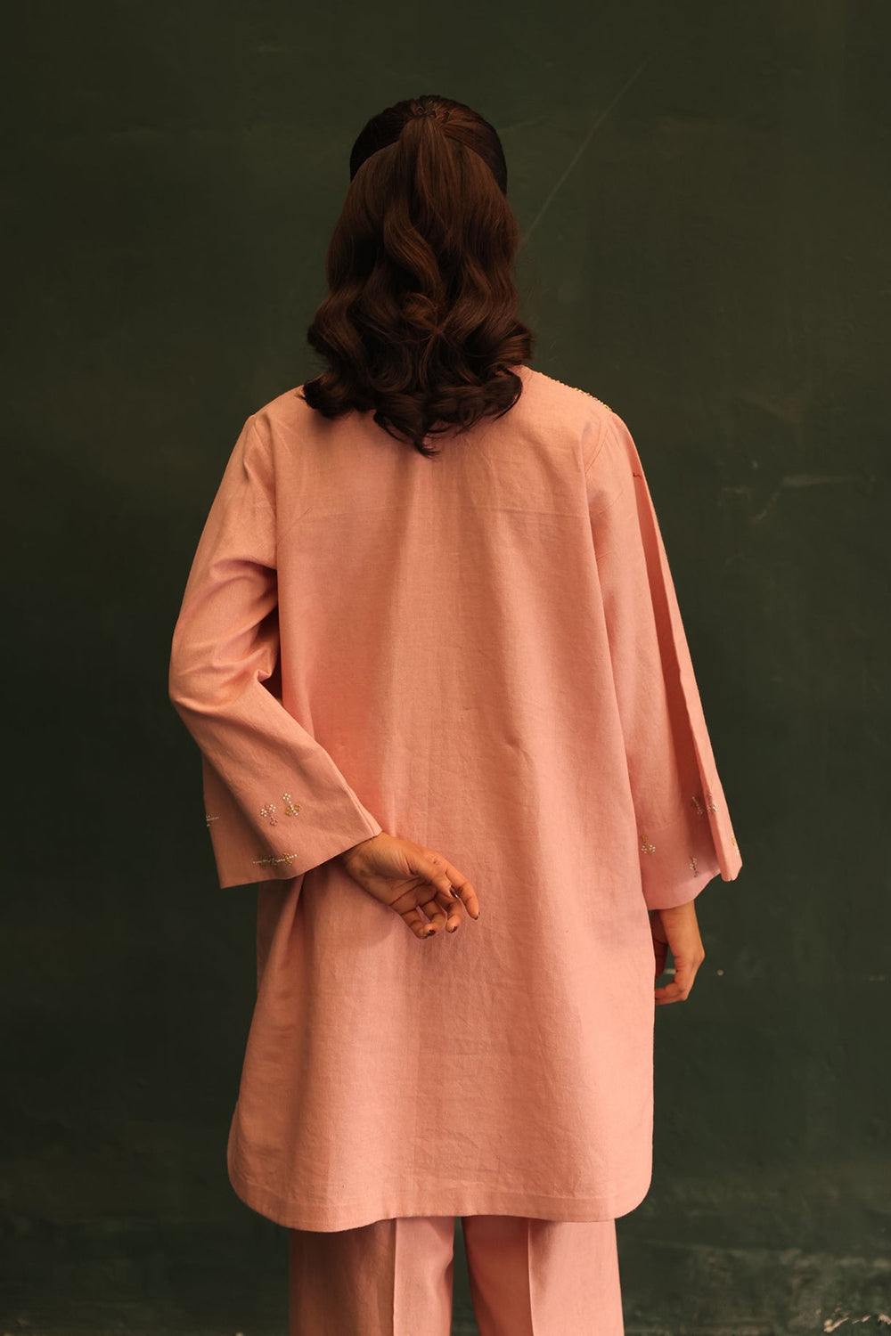 Blush Petal Embroidered Kurta Set