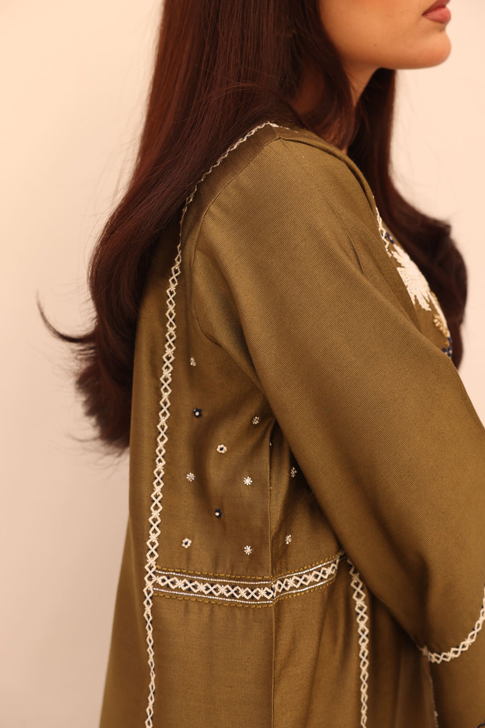 Earthy Olive Festive Kurta Set
