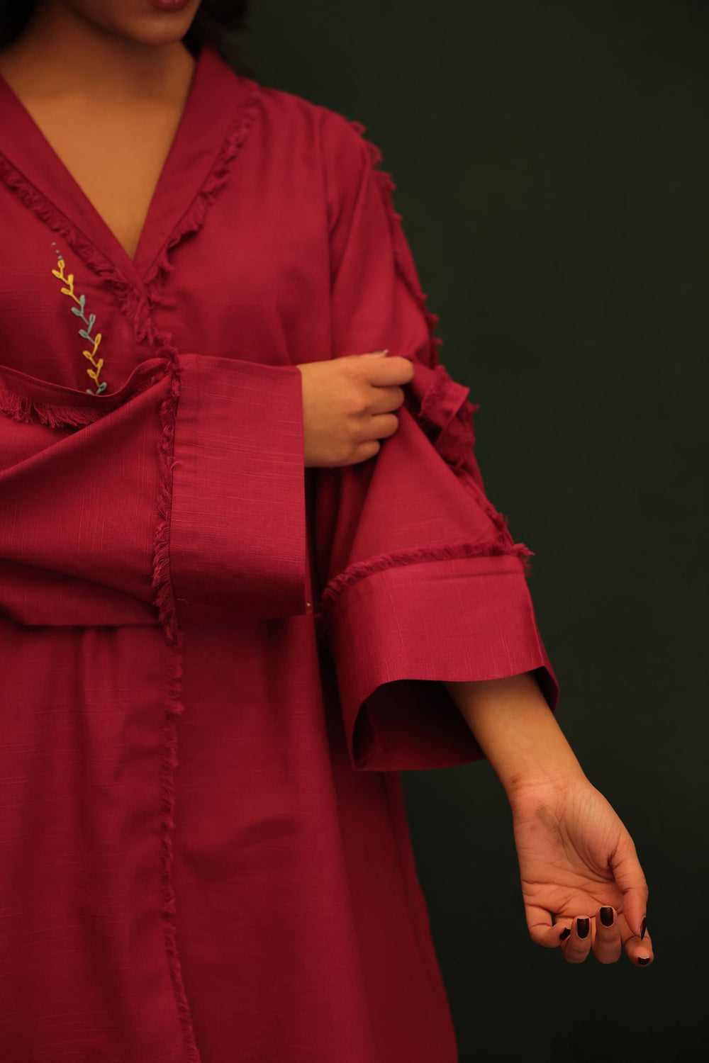 Rosewood Raw Edge Co-ord Set