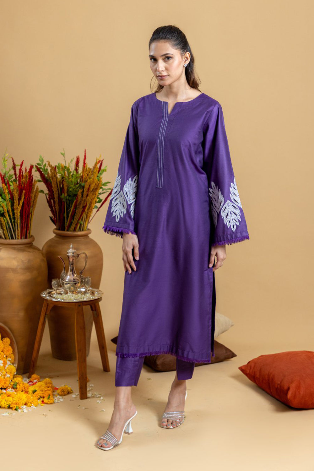 Royal Iris Embroidered Kurta Set