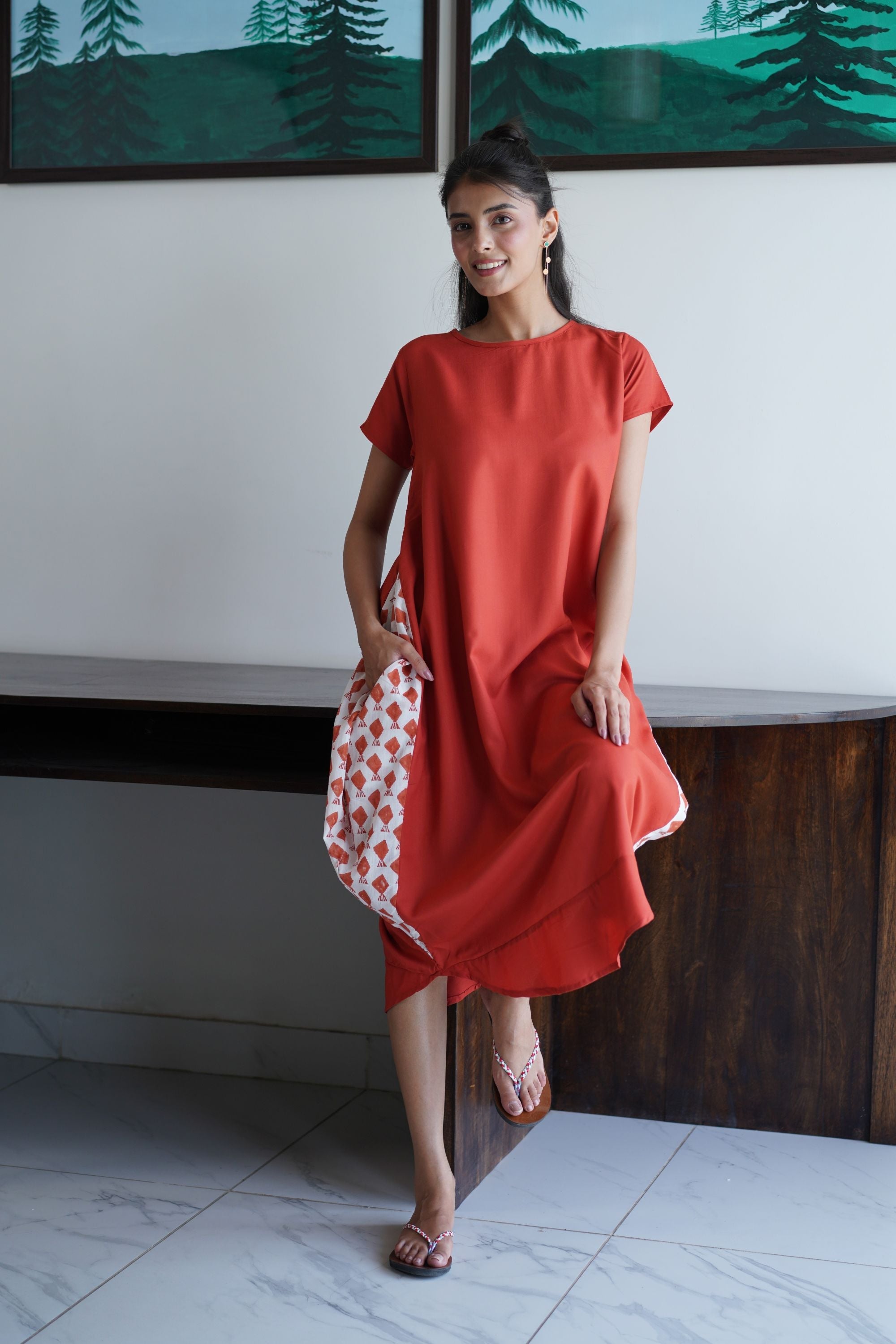Fintastic Coral Knot Dress