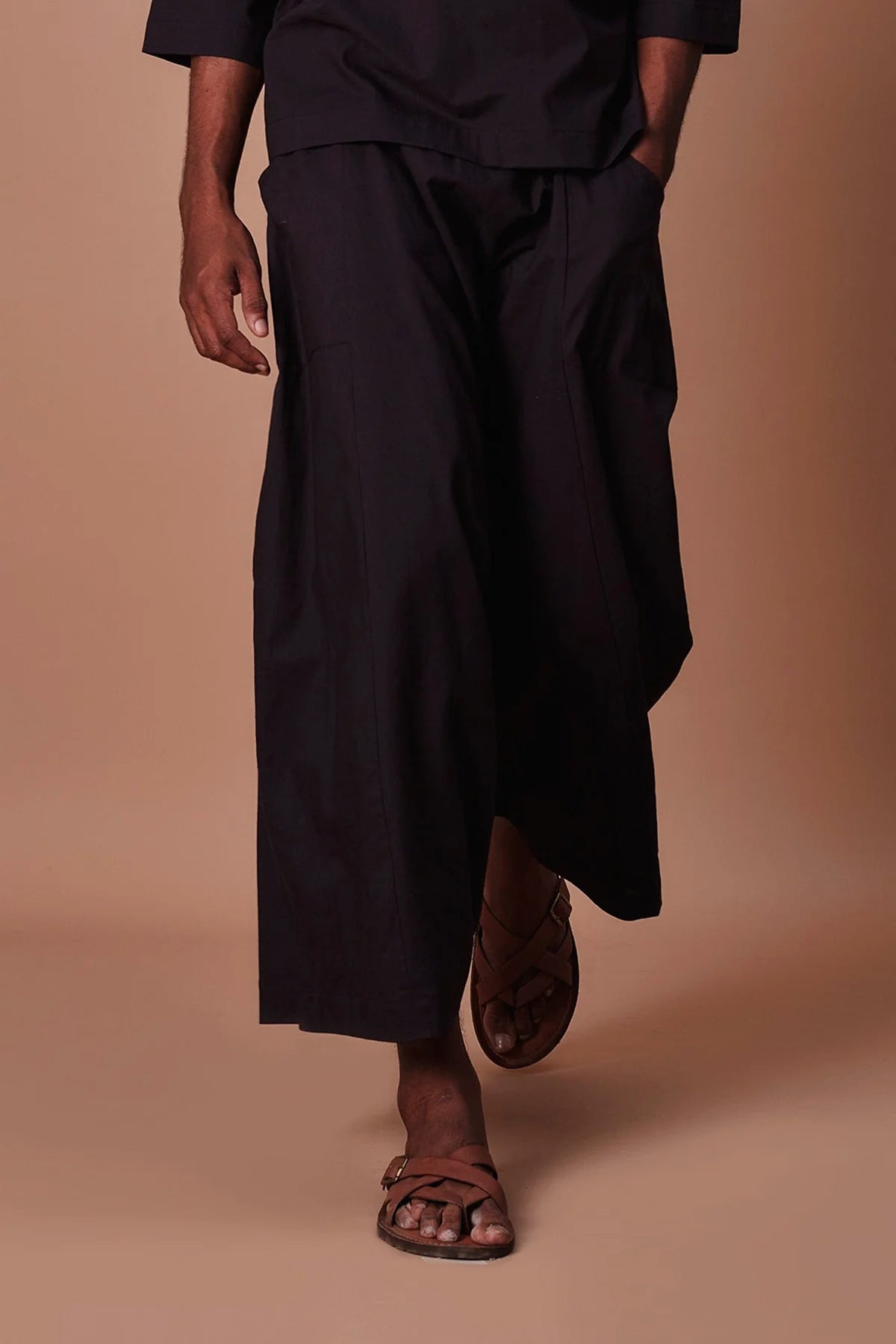 Black Easy Fit Harem Pants