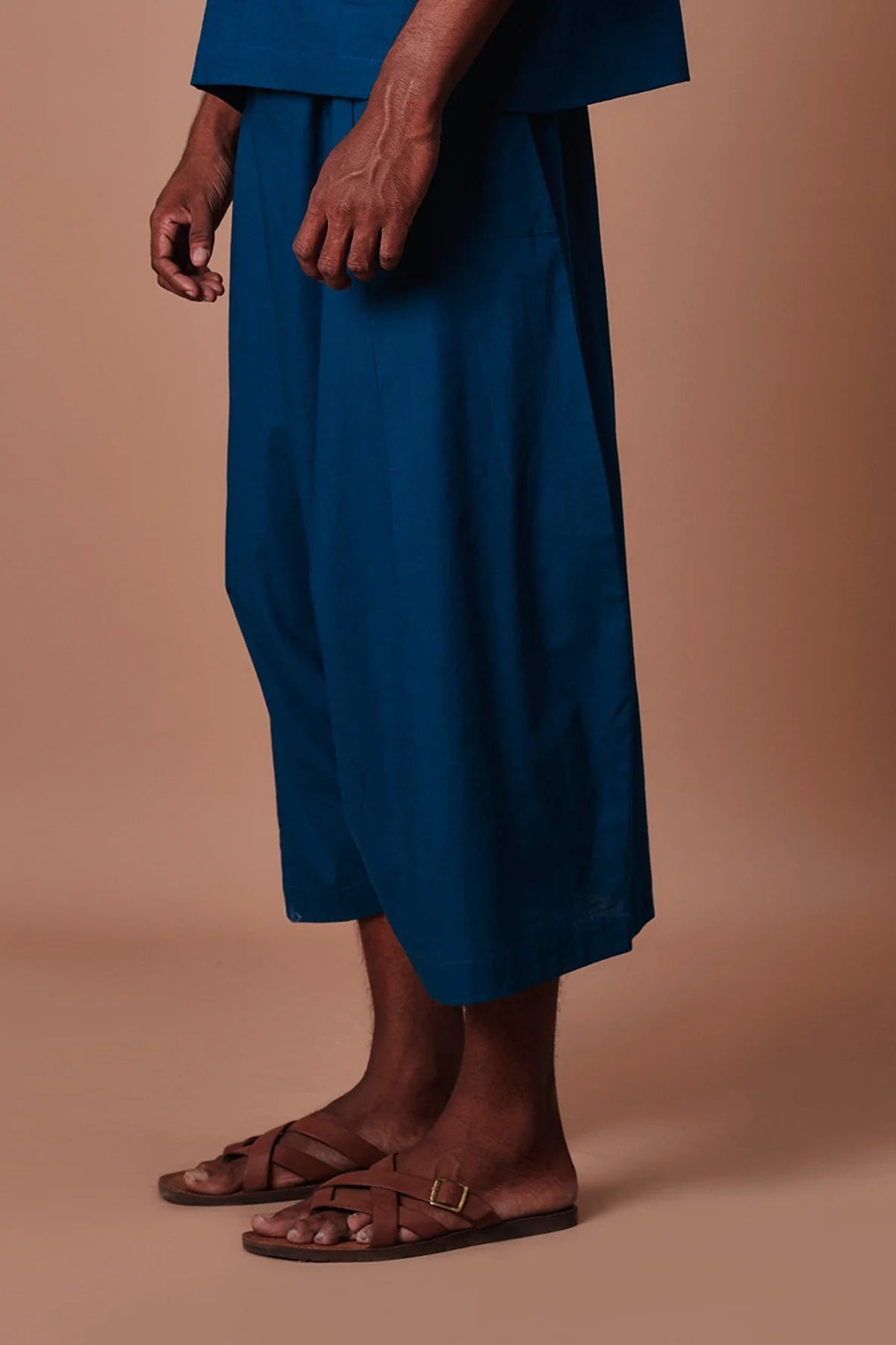 Teal Blue Easy Fit Harem Pants