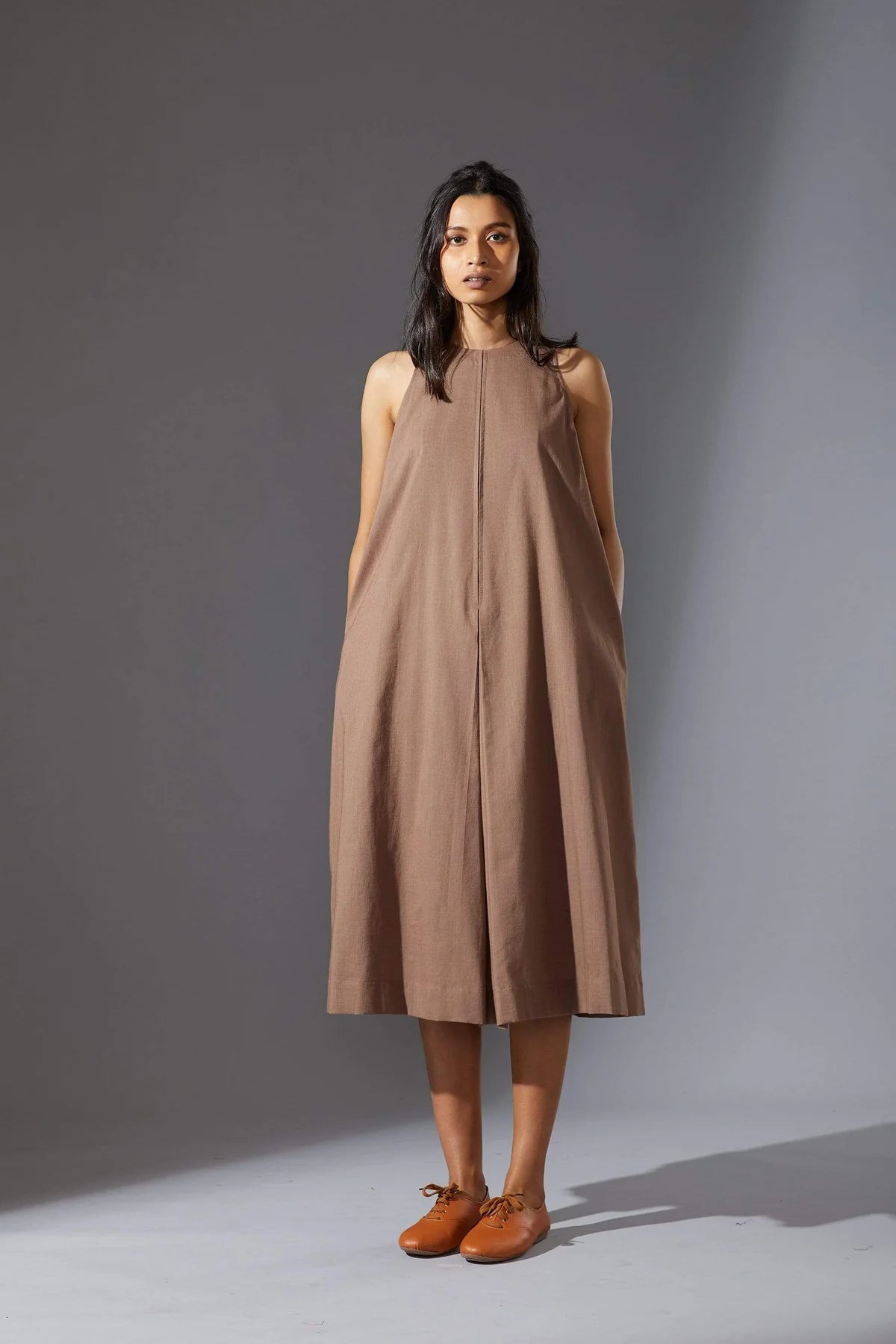 Vita Aakaar Beige Dress