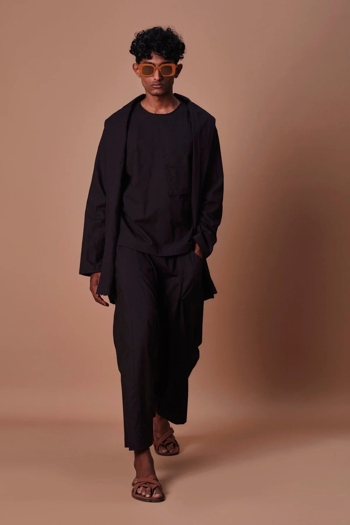 Black Shawl Collar Jacket