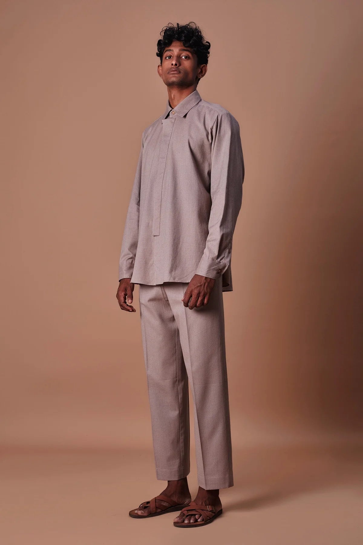 Men's Grey Ankle Pants