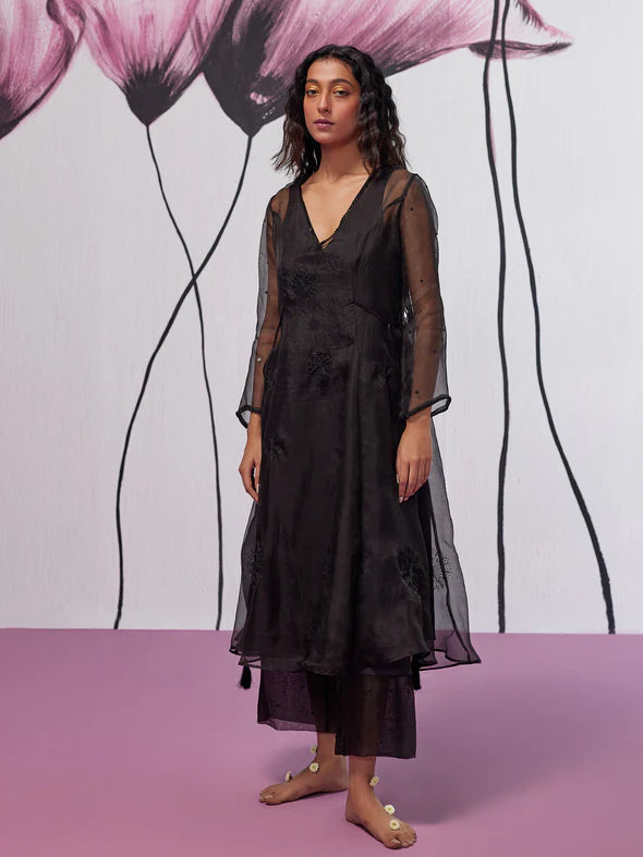 Moonshine Black Kurta Set