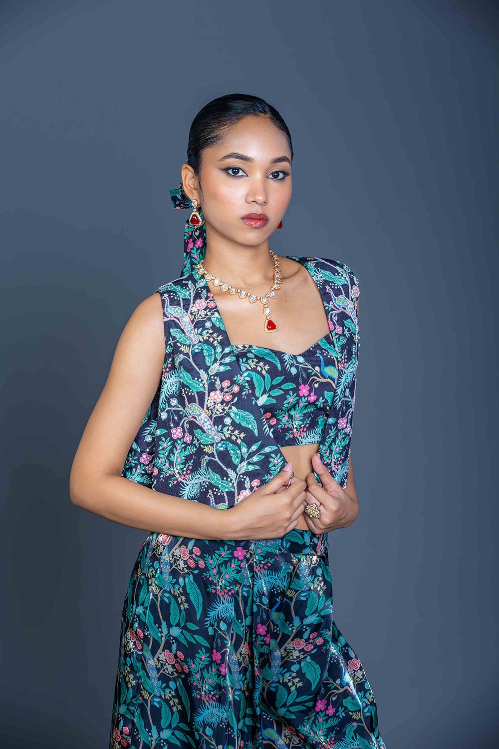 Midnight Grove Three-Piece Coord Set