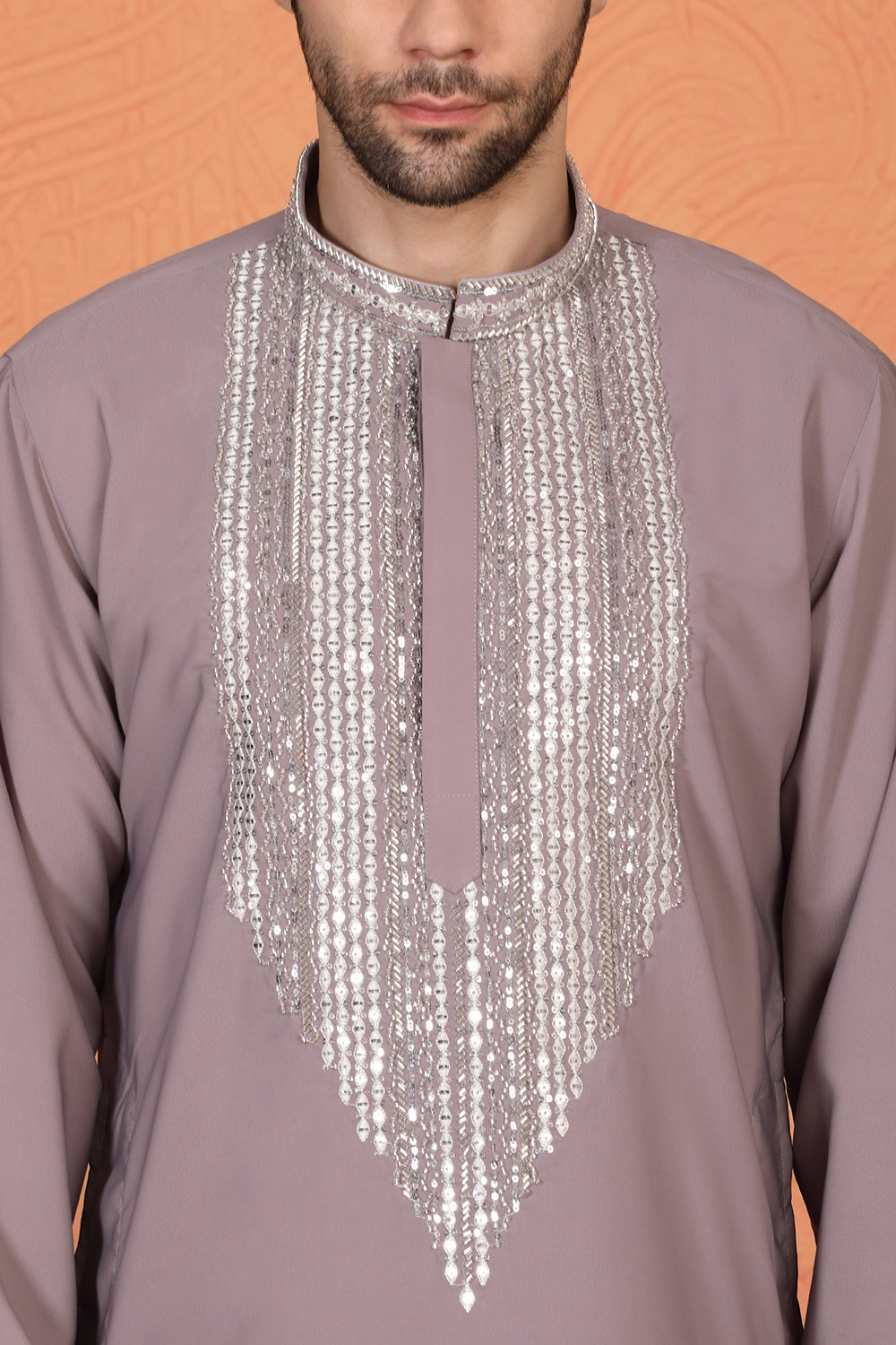 Nawaaz Embroidered Kurta with Loose Fit Parallel Matching Pants