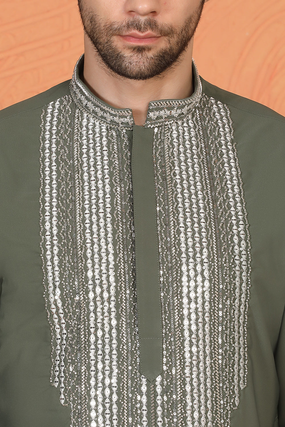 Nawaaz Embroidered Kurta with Loose Fit Parallel Matching Pants