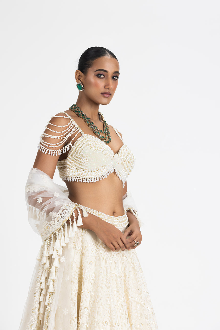 OFF WHITE LEHENGA SET