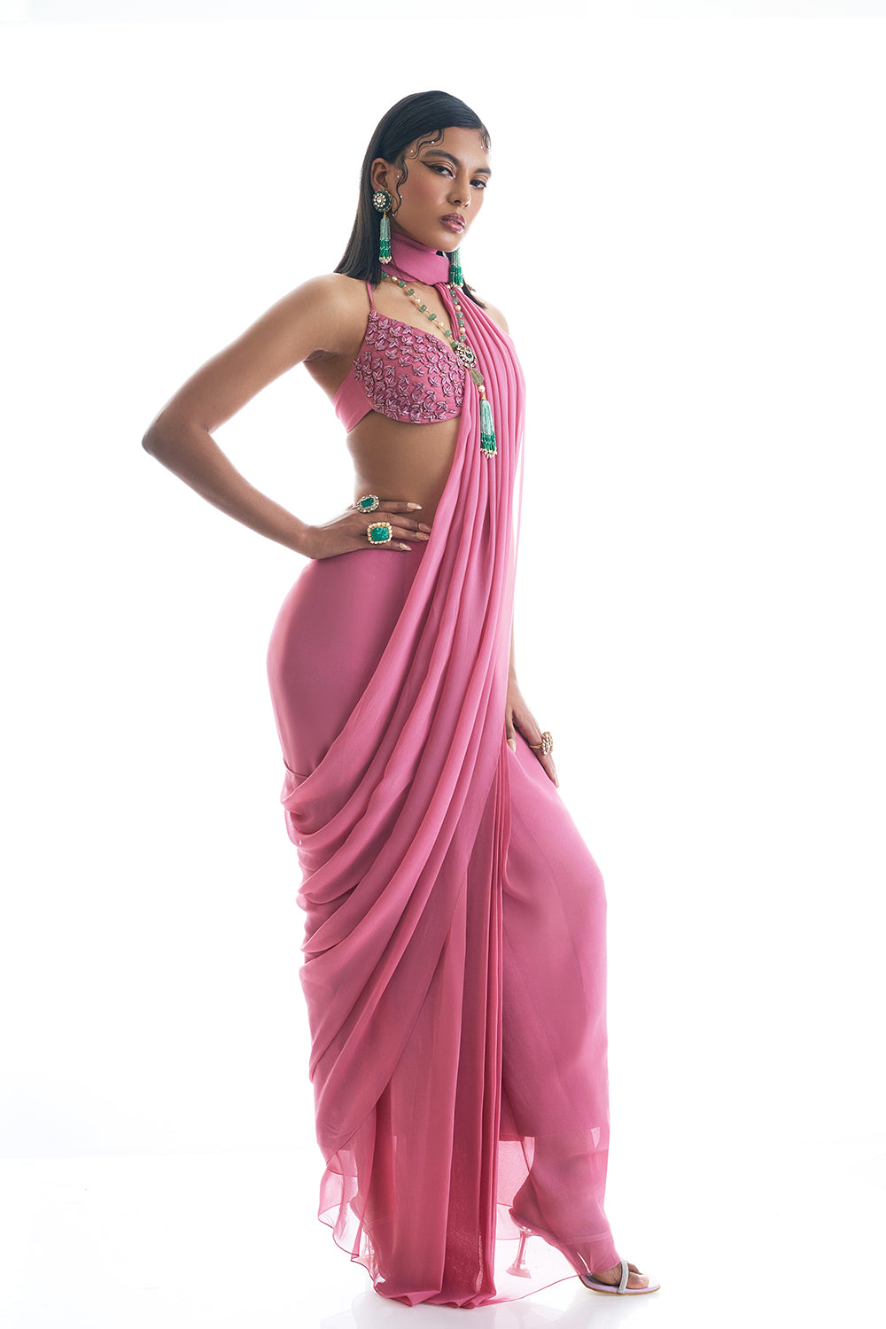 Noble Blush Saree