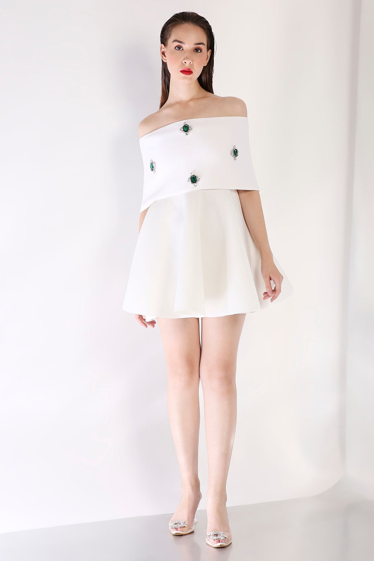 Tyche + Emerald Studded Wrap