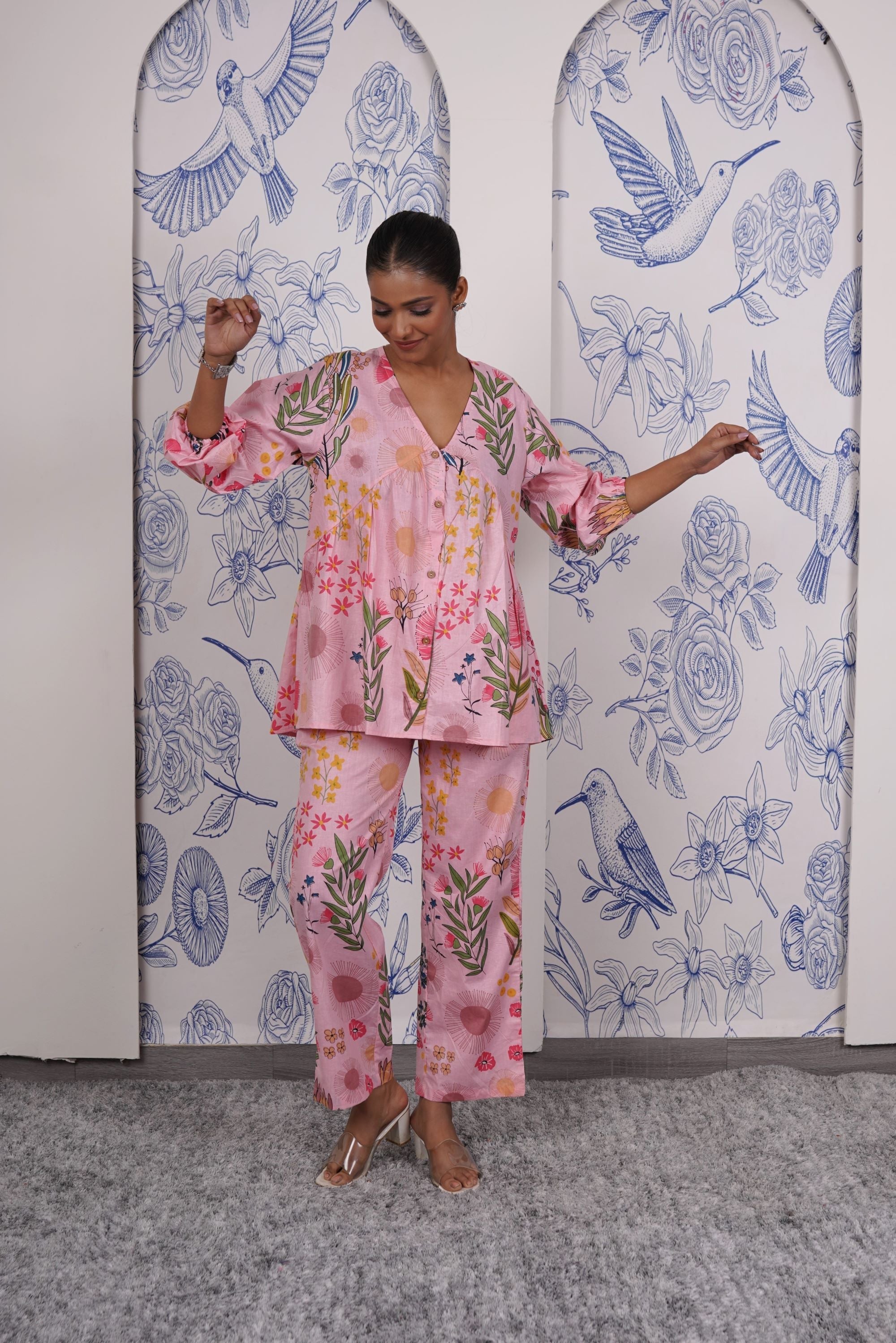 Peppy Pink Meadows Coord Set (Set of 2)