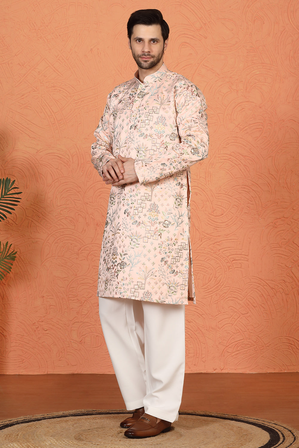 Phool Jahaan All Over Embroidered Kurta with Loose Fit Parallel Pants