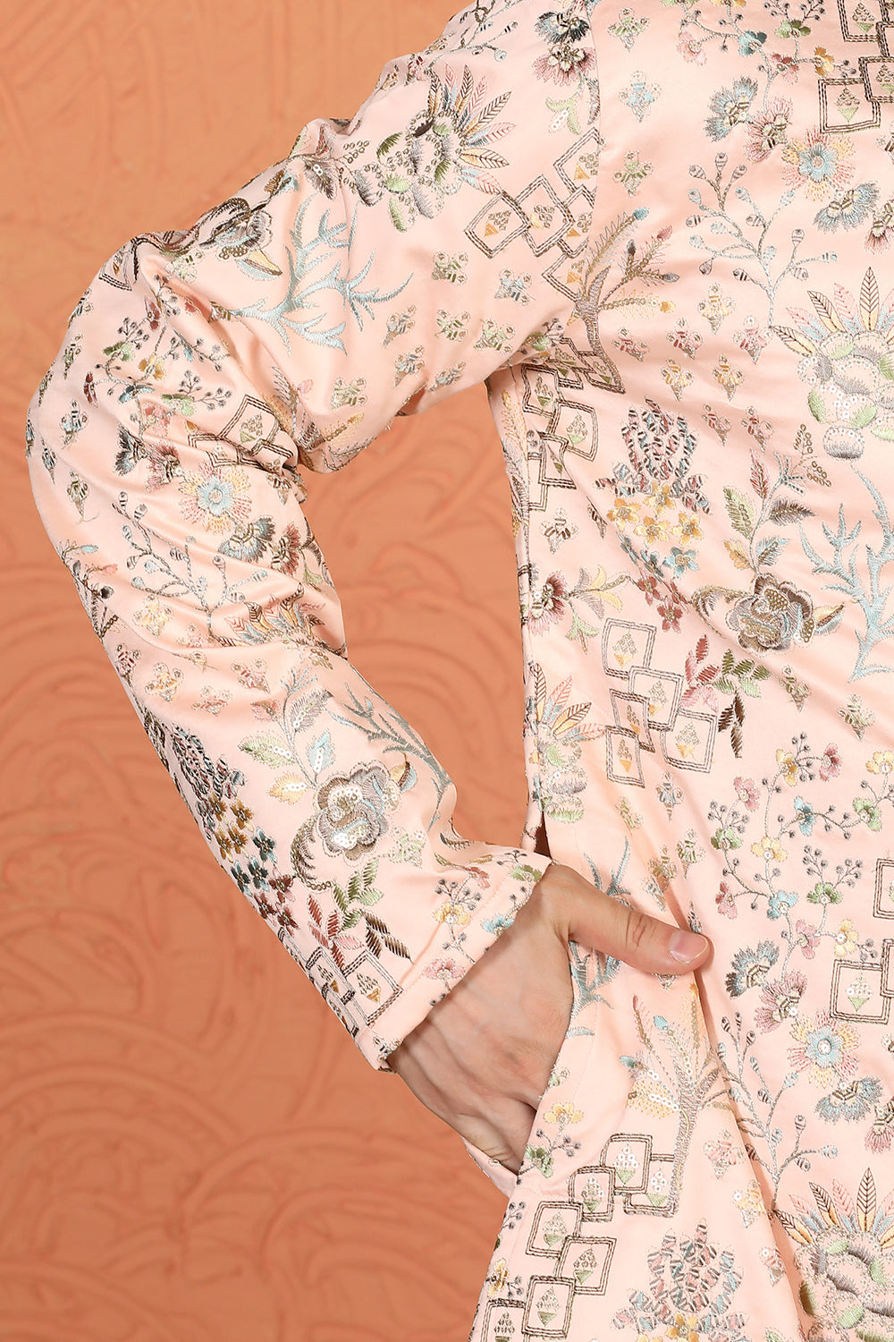 Phool Jahaan All Over Embroidered Kurta with Loose Fit Parallel Pants