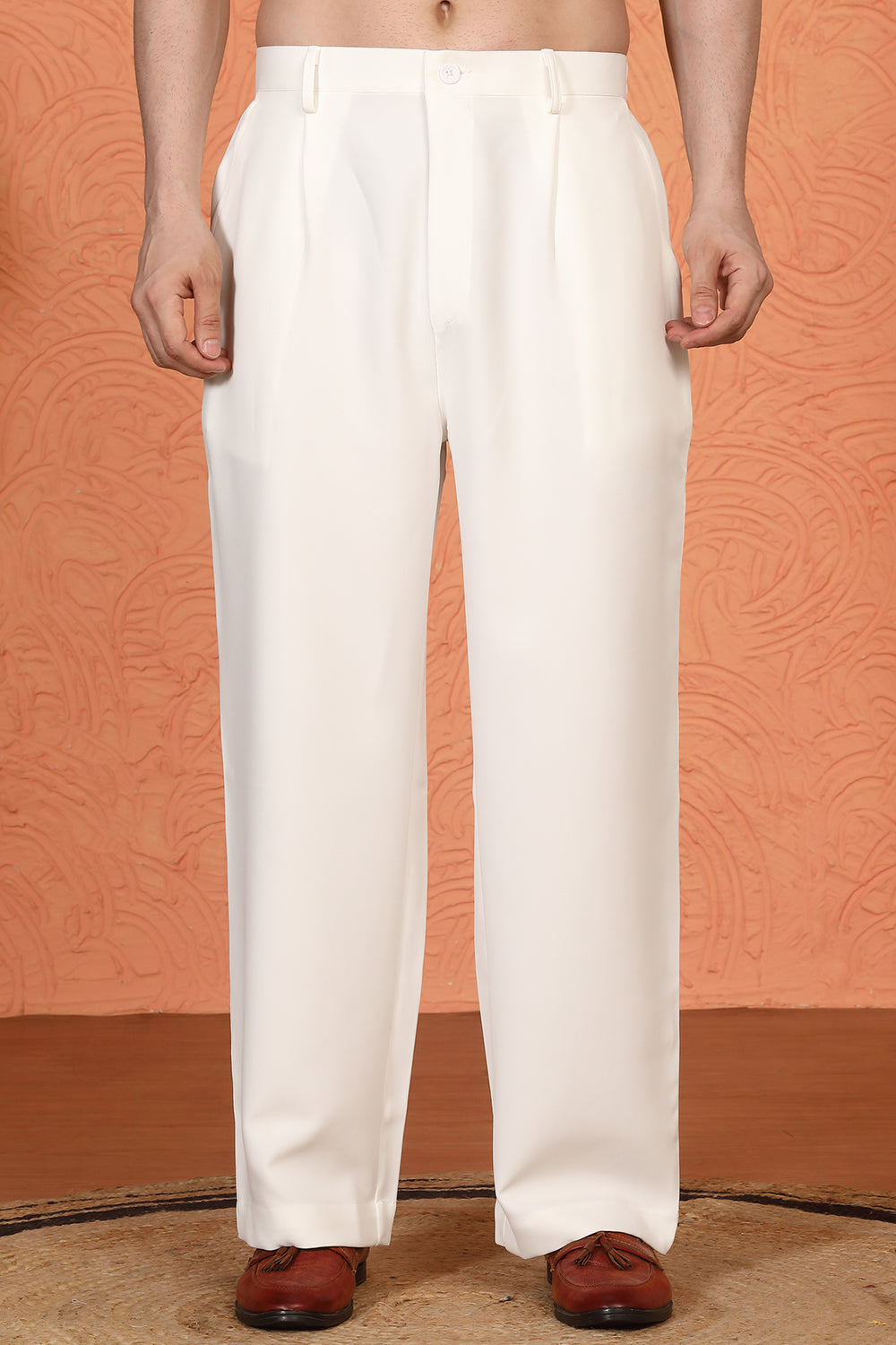 Phool Utsav Printed Embroidered Kurta with Loose Fit Parallel Pants