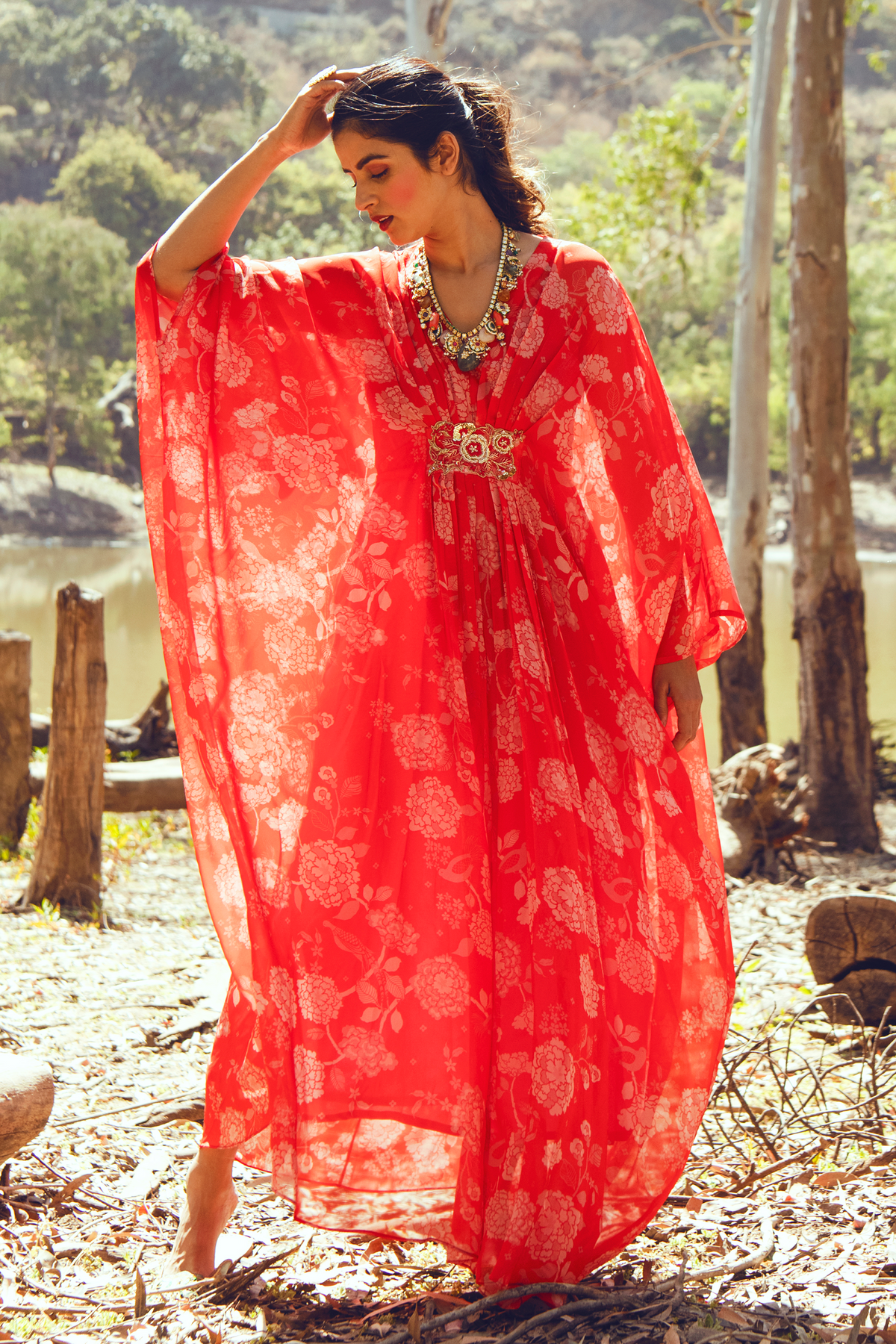 HAZEL KAFTAN – RED