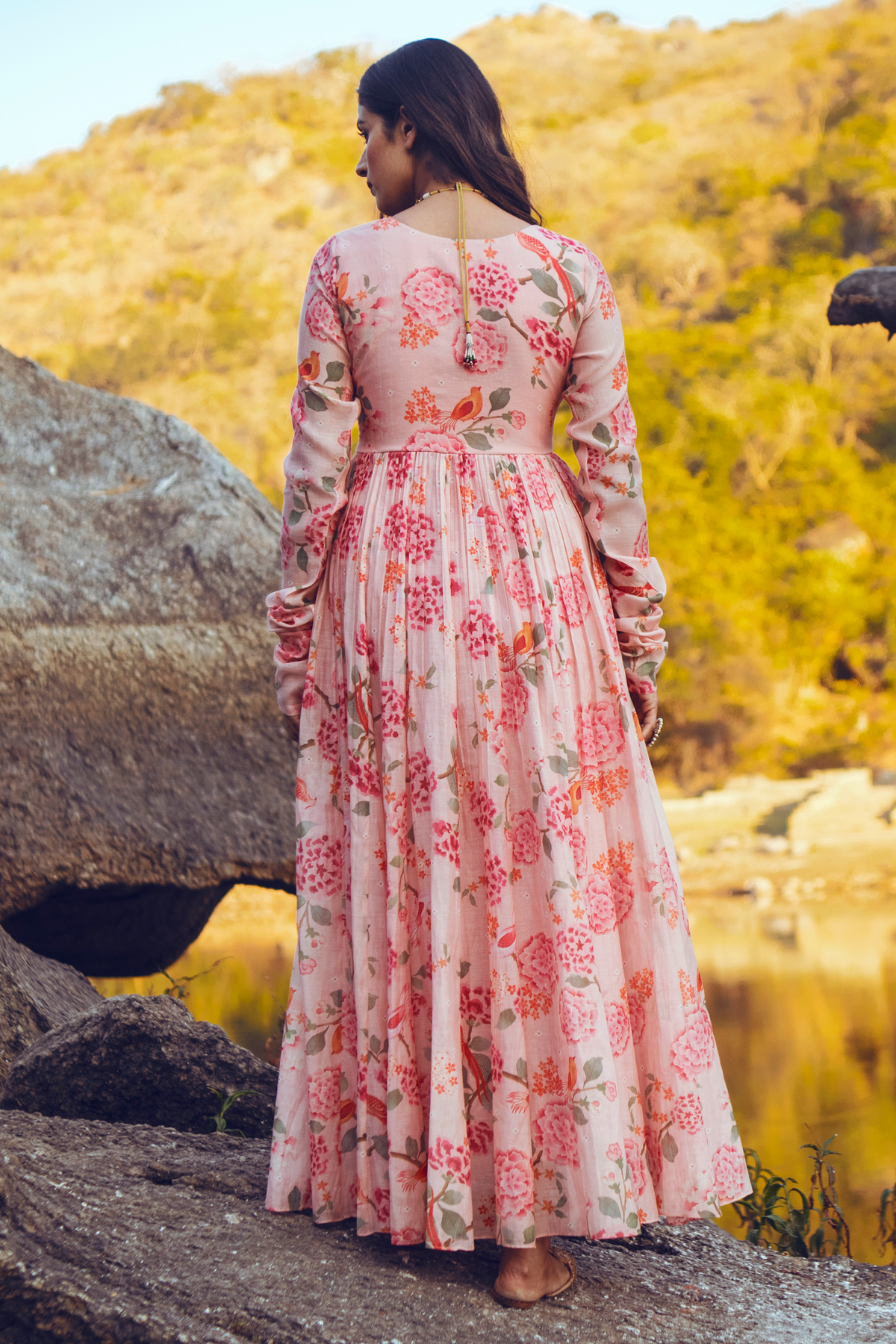 LISA ANARKALI SET – PINK