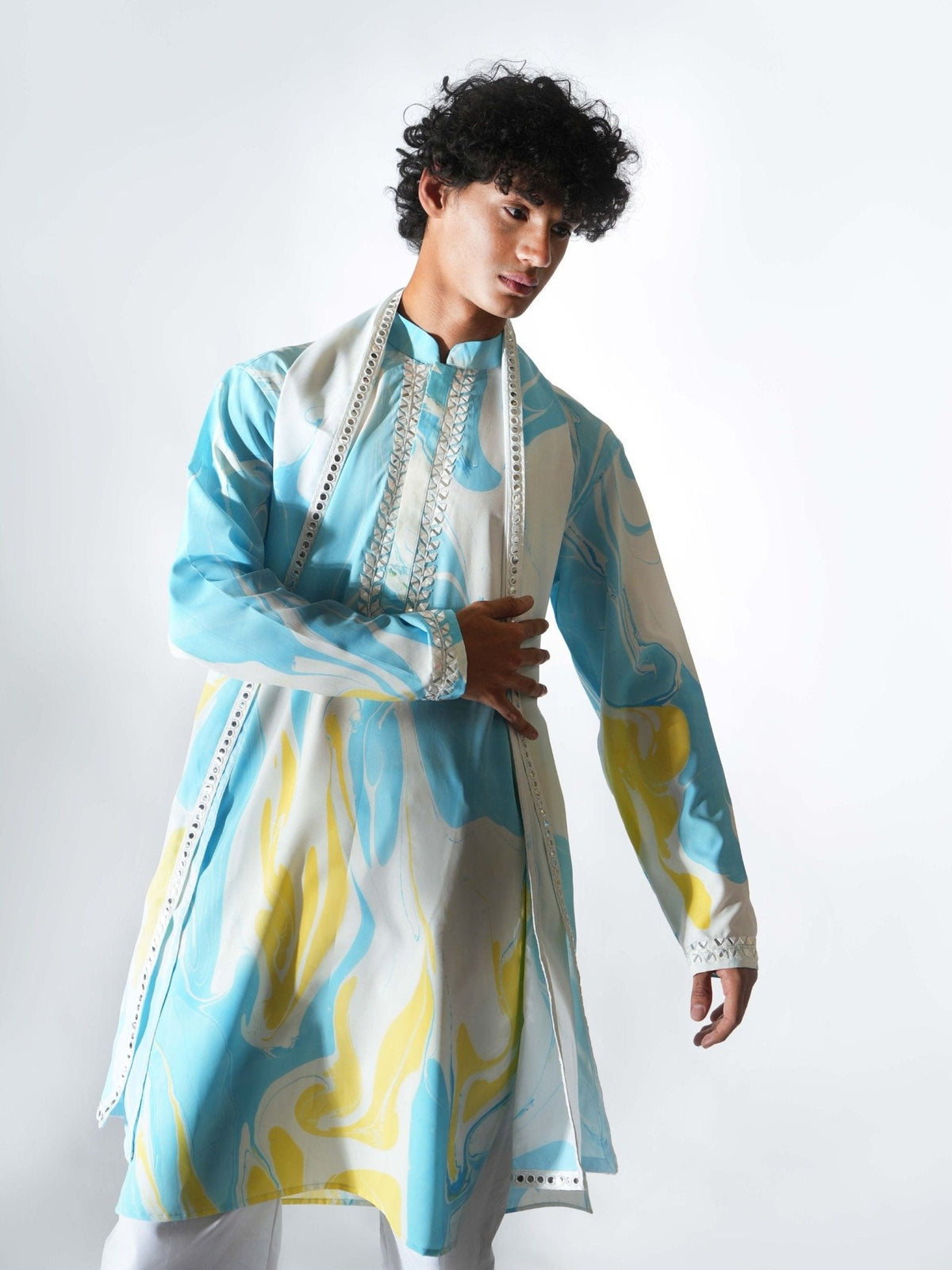 Kurta - Puff Blue