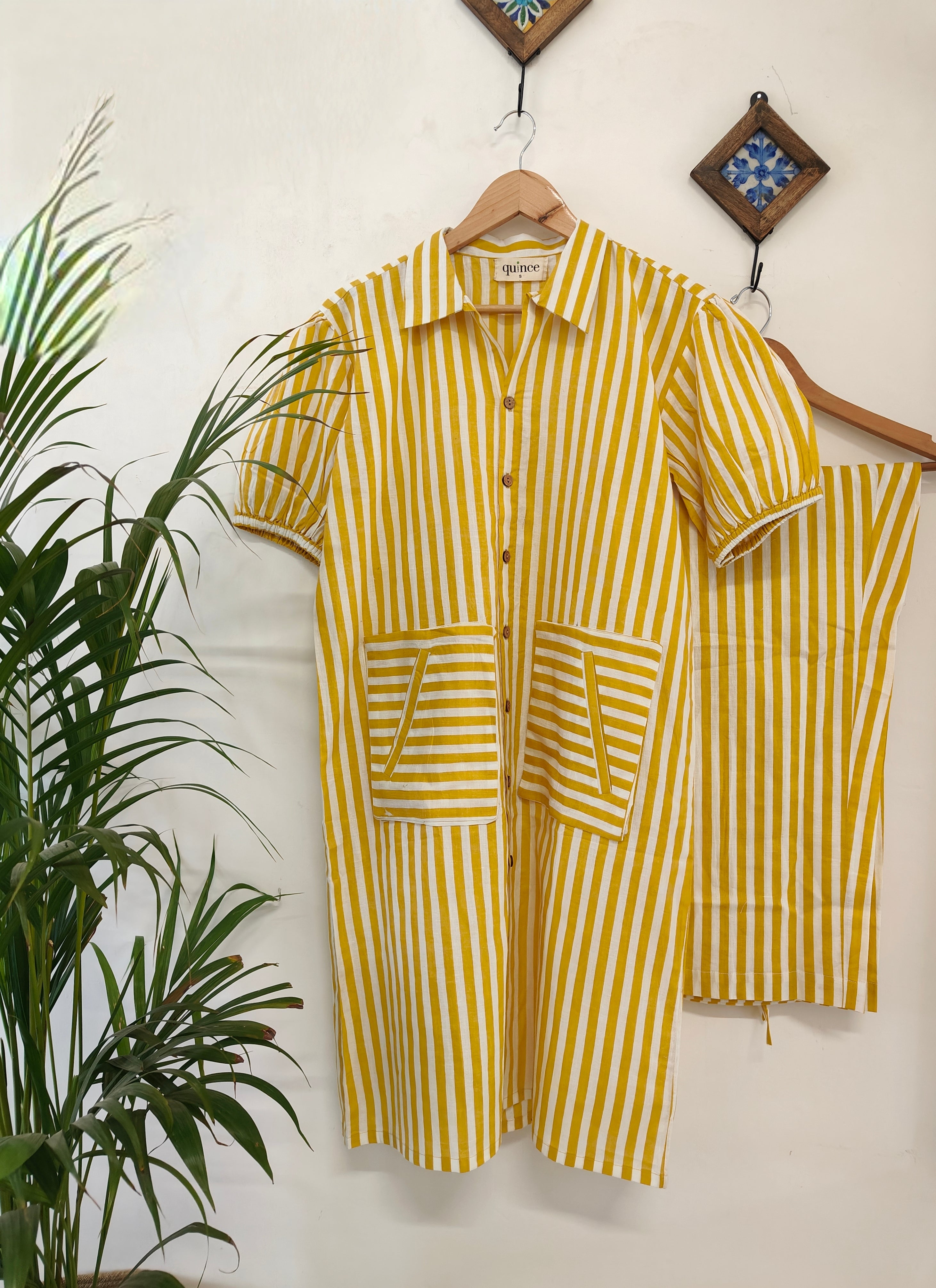Lemon Stripe Coord set (Set of 2)